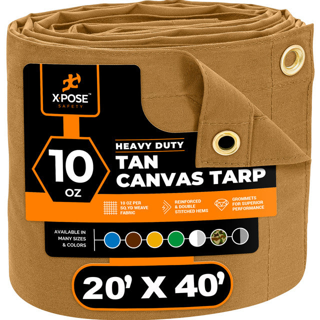 Tan Canvas Tarps 10oz