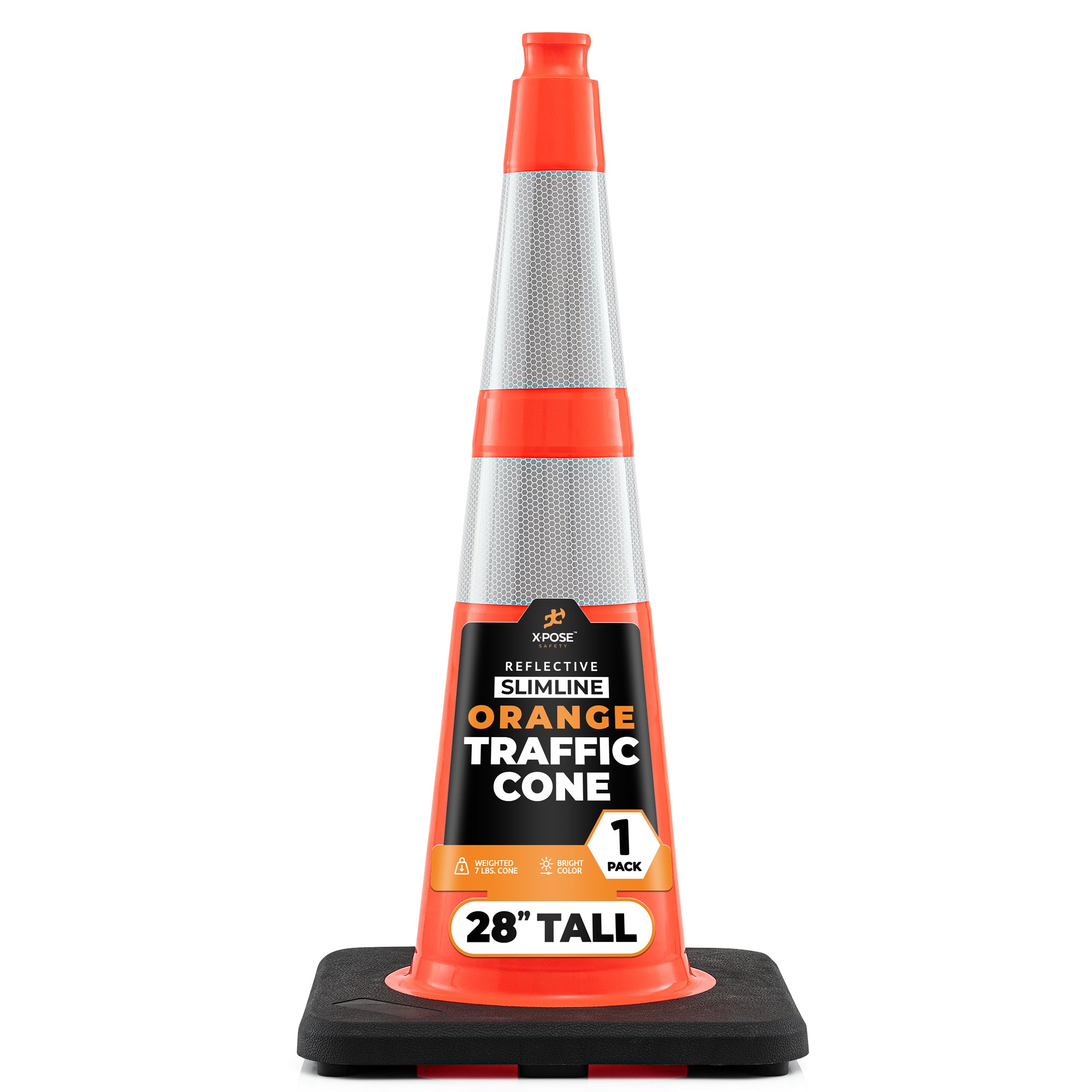 28" Slimline Orange Traffic Cone