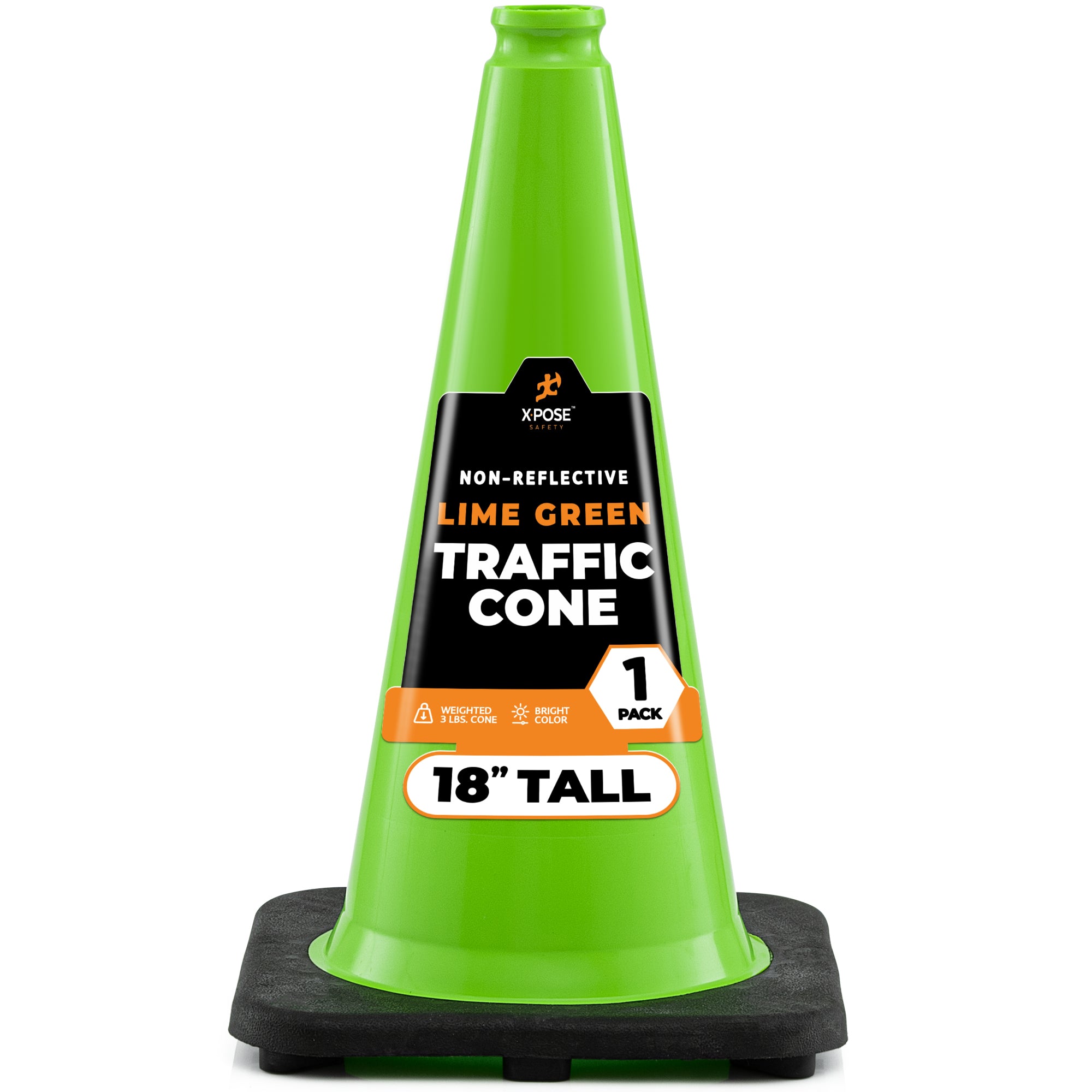 18" Lime Traffic Cone