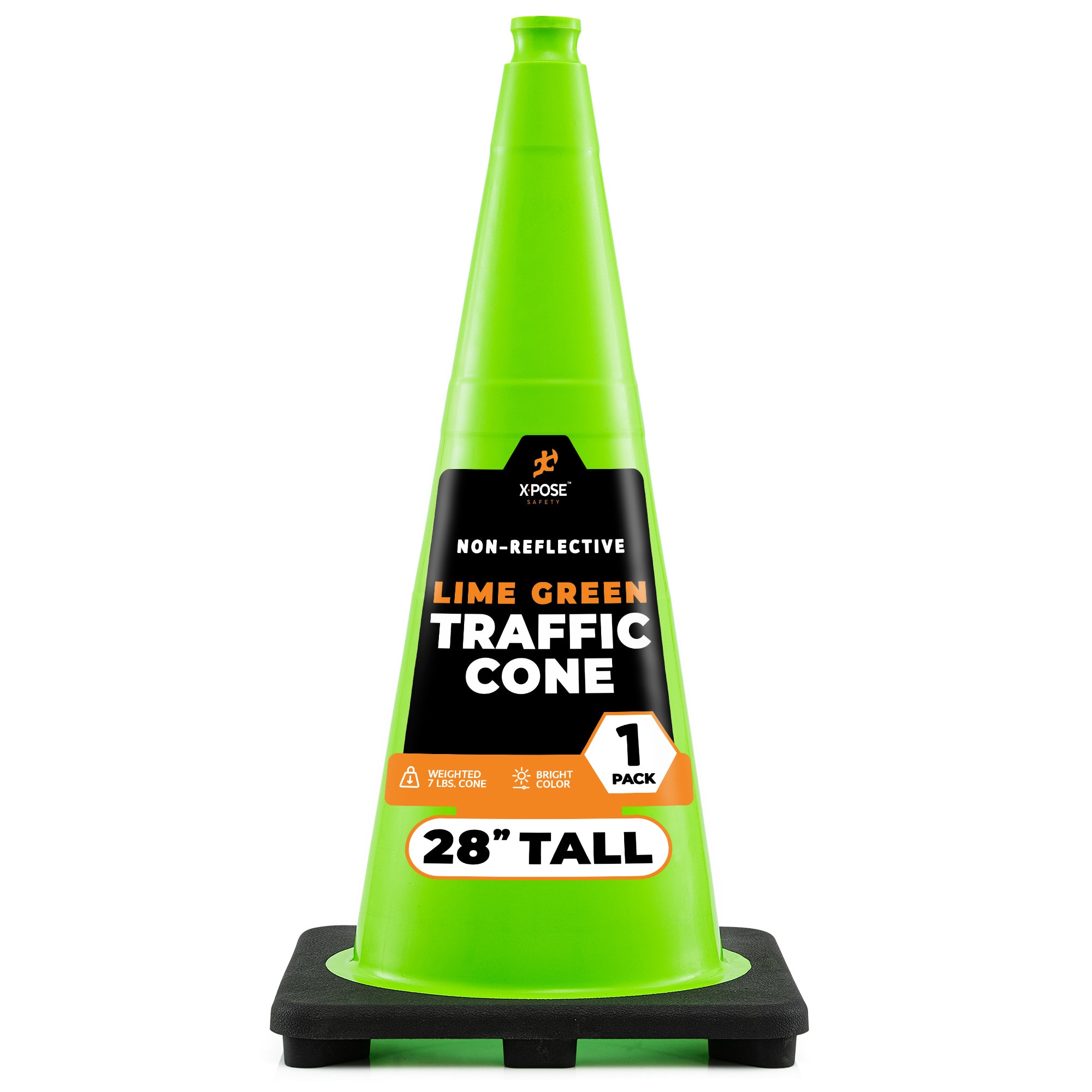 28" Lime Traffic Cone