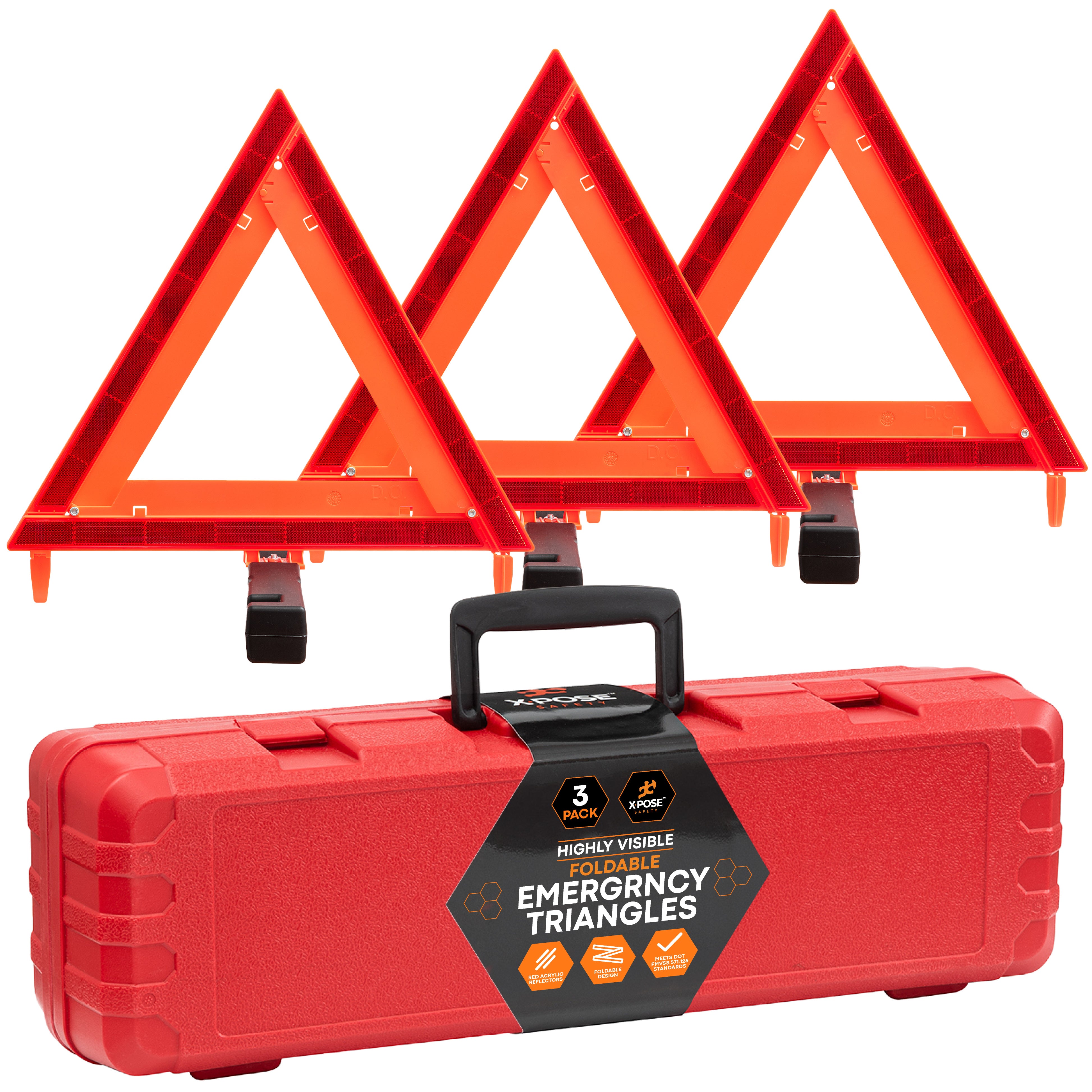 Emergency Roadside Triangle Pack of 3