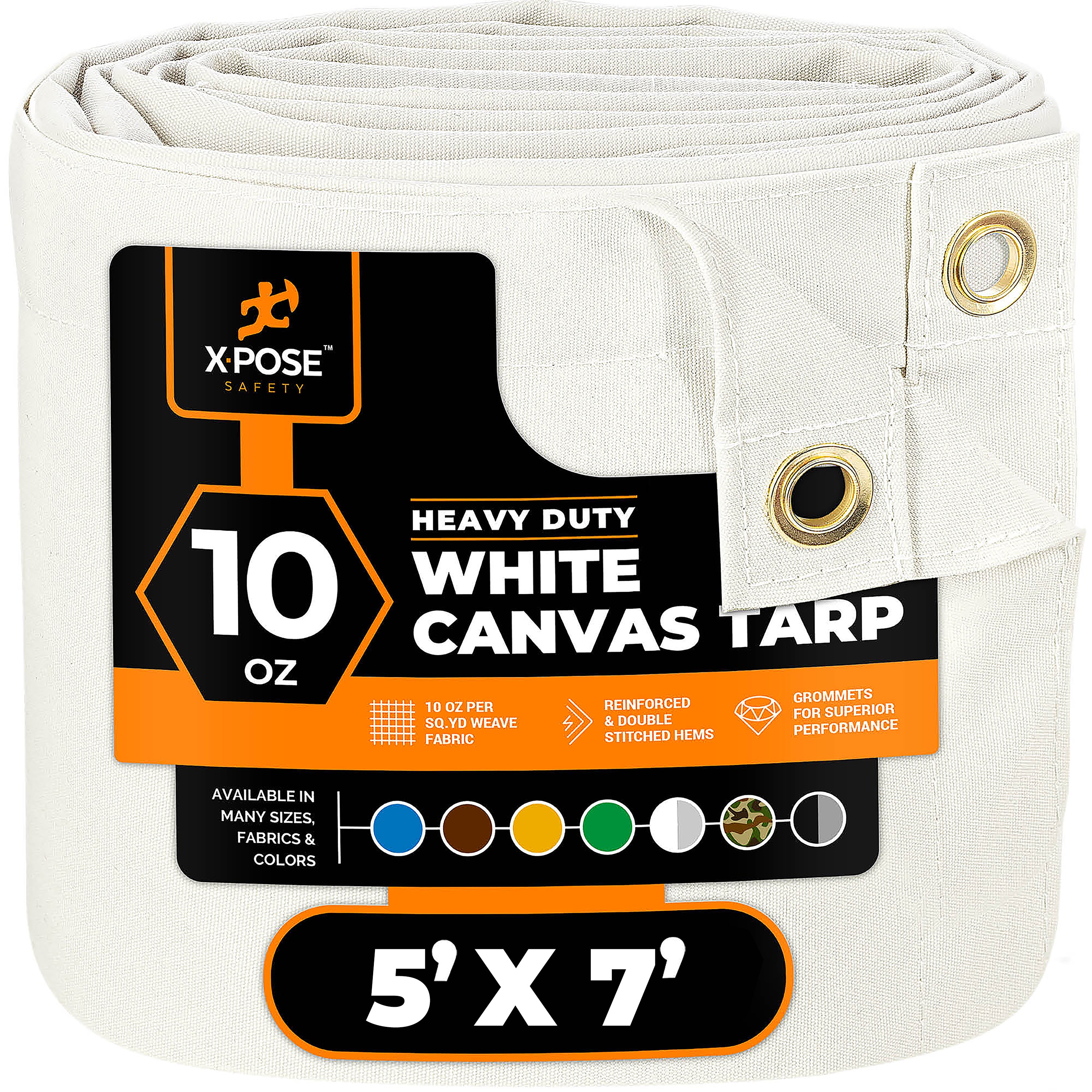 White Canvas Tarps 10oz