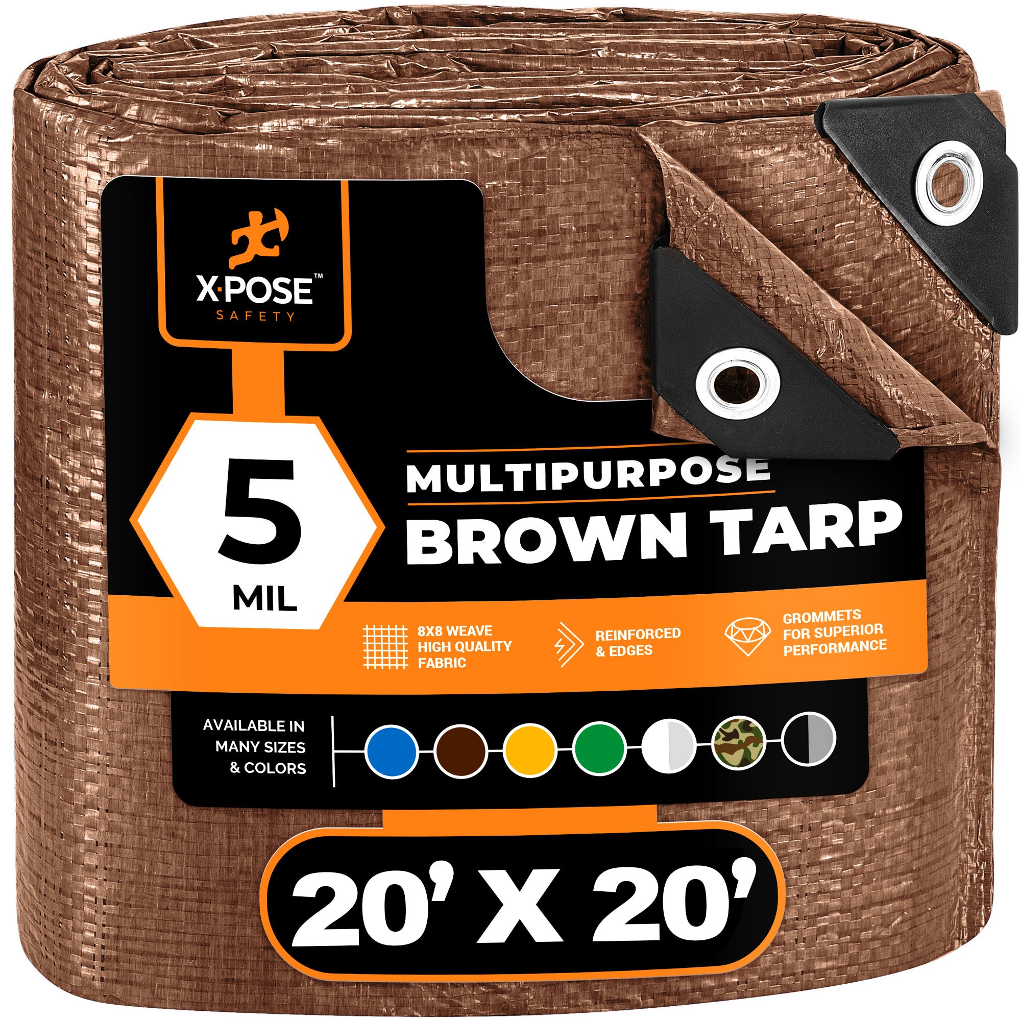 5 Mil Brown Poly Tarps