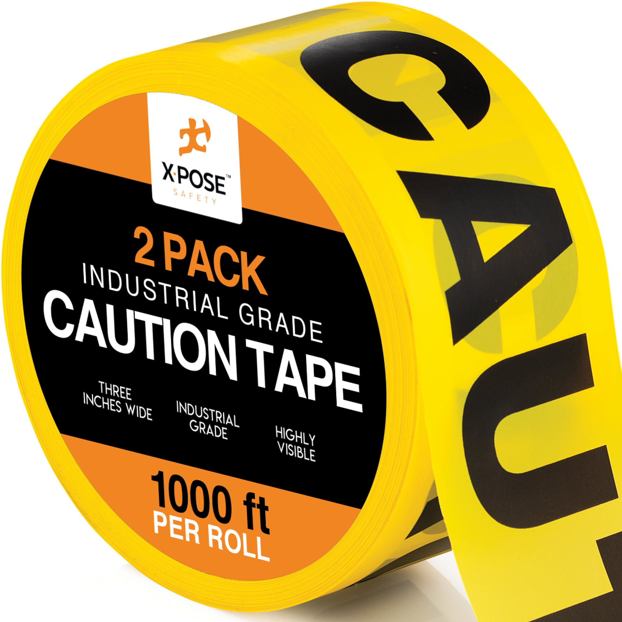 3" Barricade Tape Roll 1000 FT