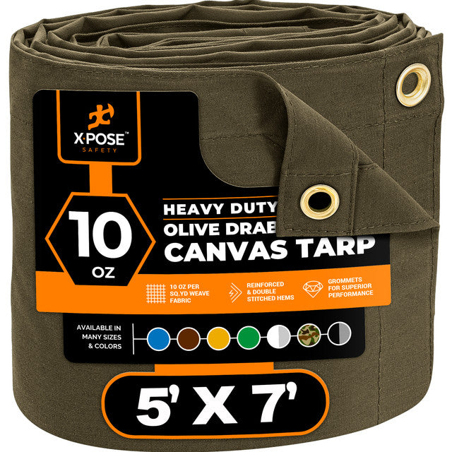 Olive Drab Canvas Tarps 10oz