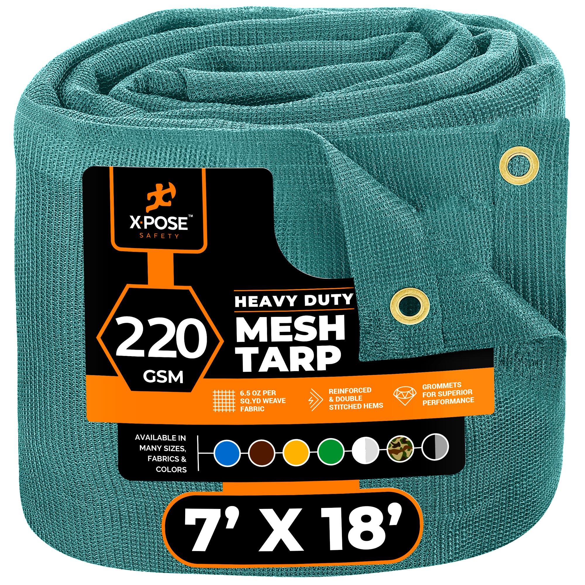 Green Mesh Truck Tarp