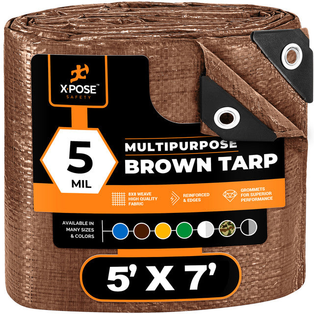 5 Mil Brown Poly Tarps