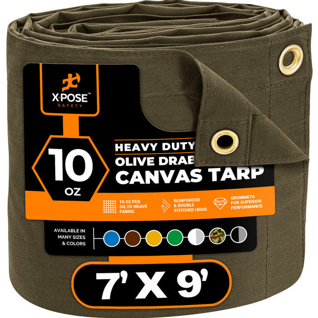 Olive Drab Canvas Tarps 10oz