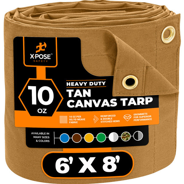 Tan Canvas Tarps 10oz