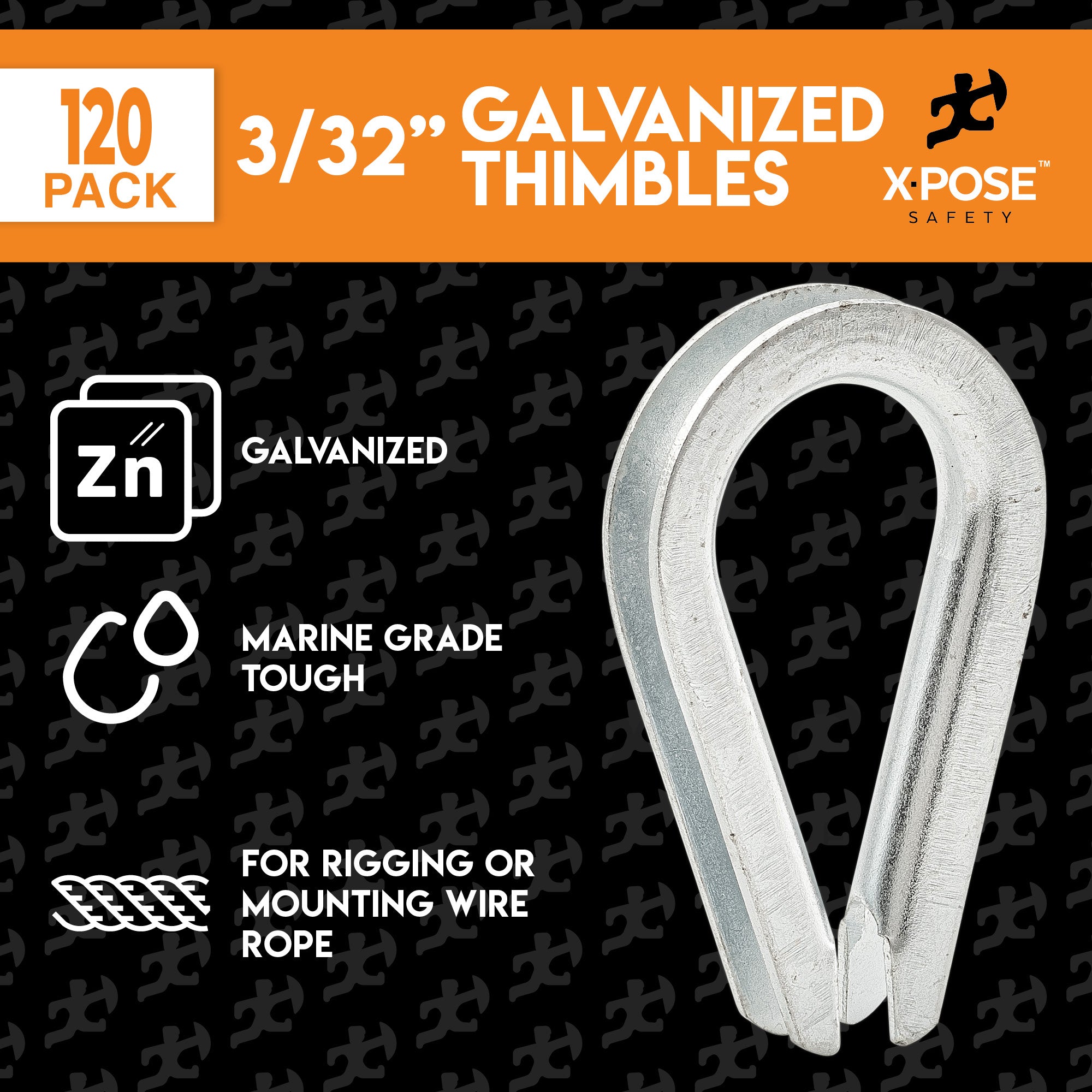 Galvanized Steel Cable Thimbles