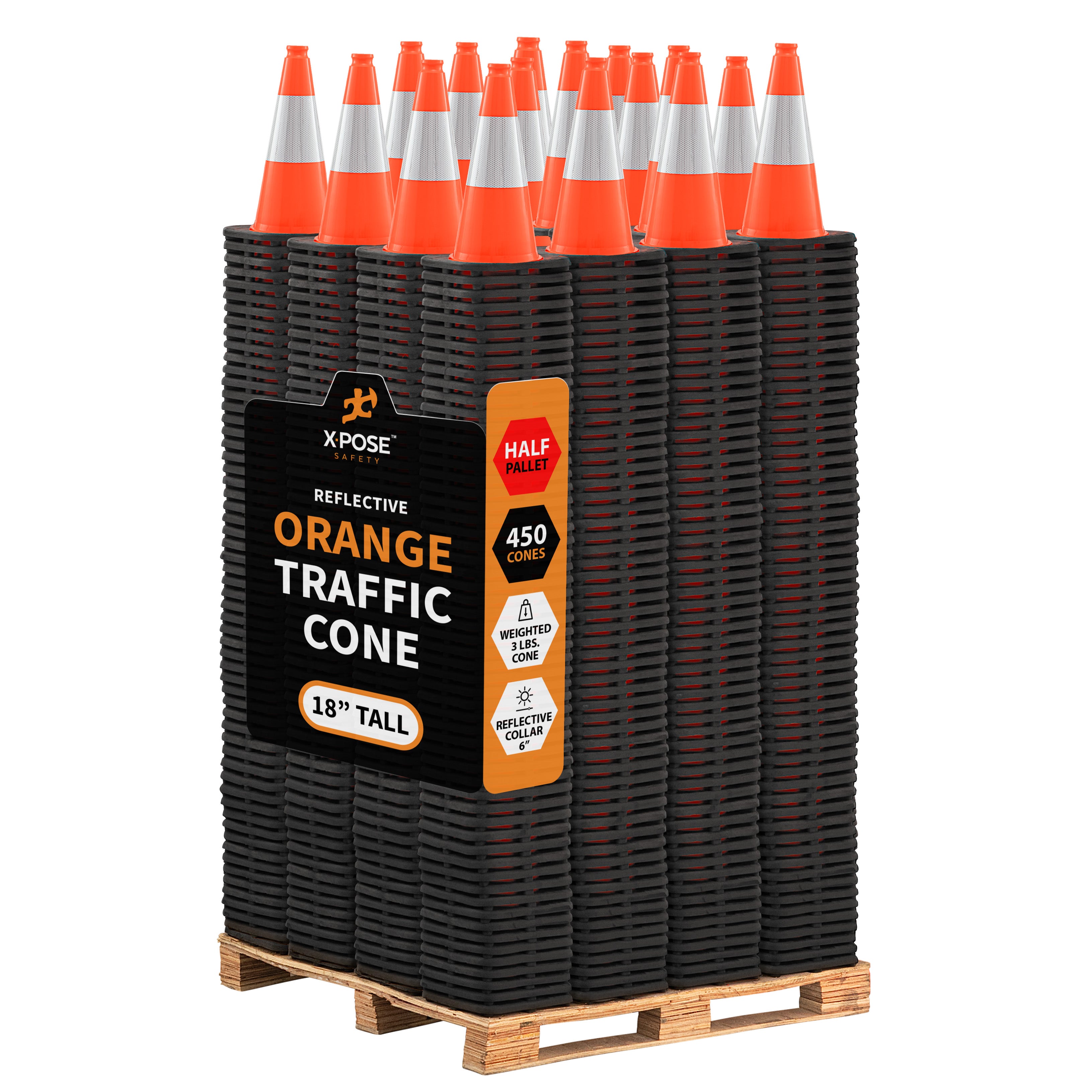 18" Orange Traffic Cone