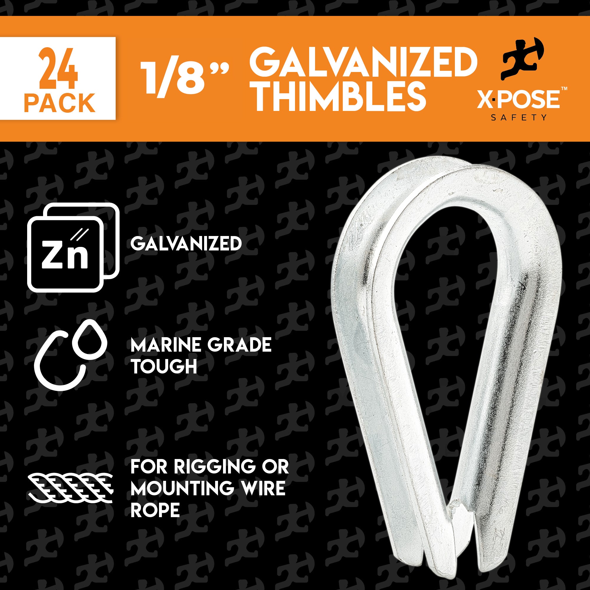 Galvanized Steel Cable Thimbles