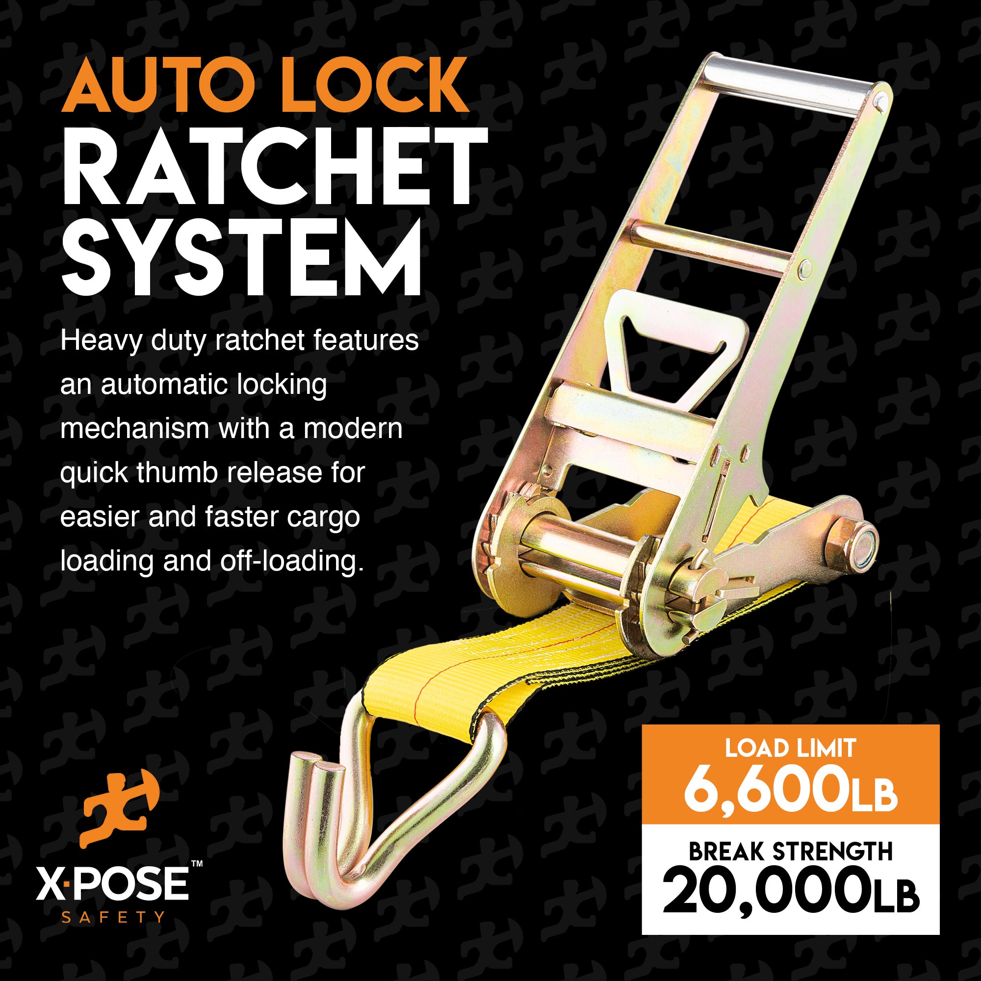 Heavy Duty Tie Down Ratchet Straps