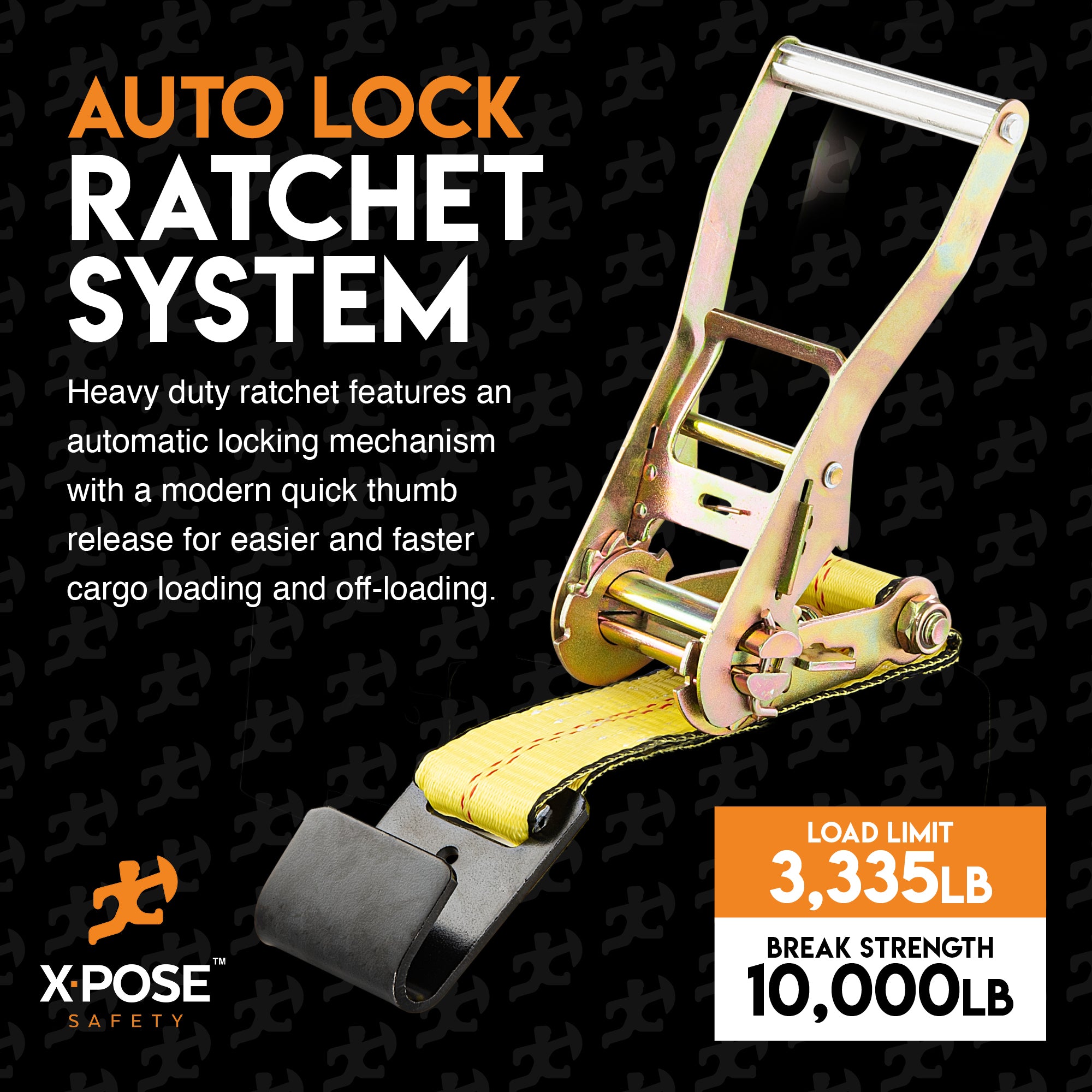 Heavy Duty Tie Down Ratchet Straps