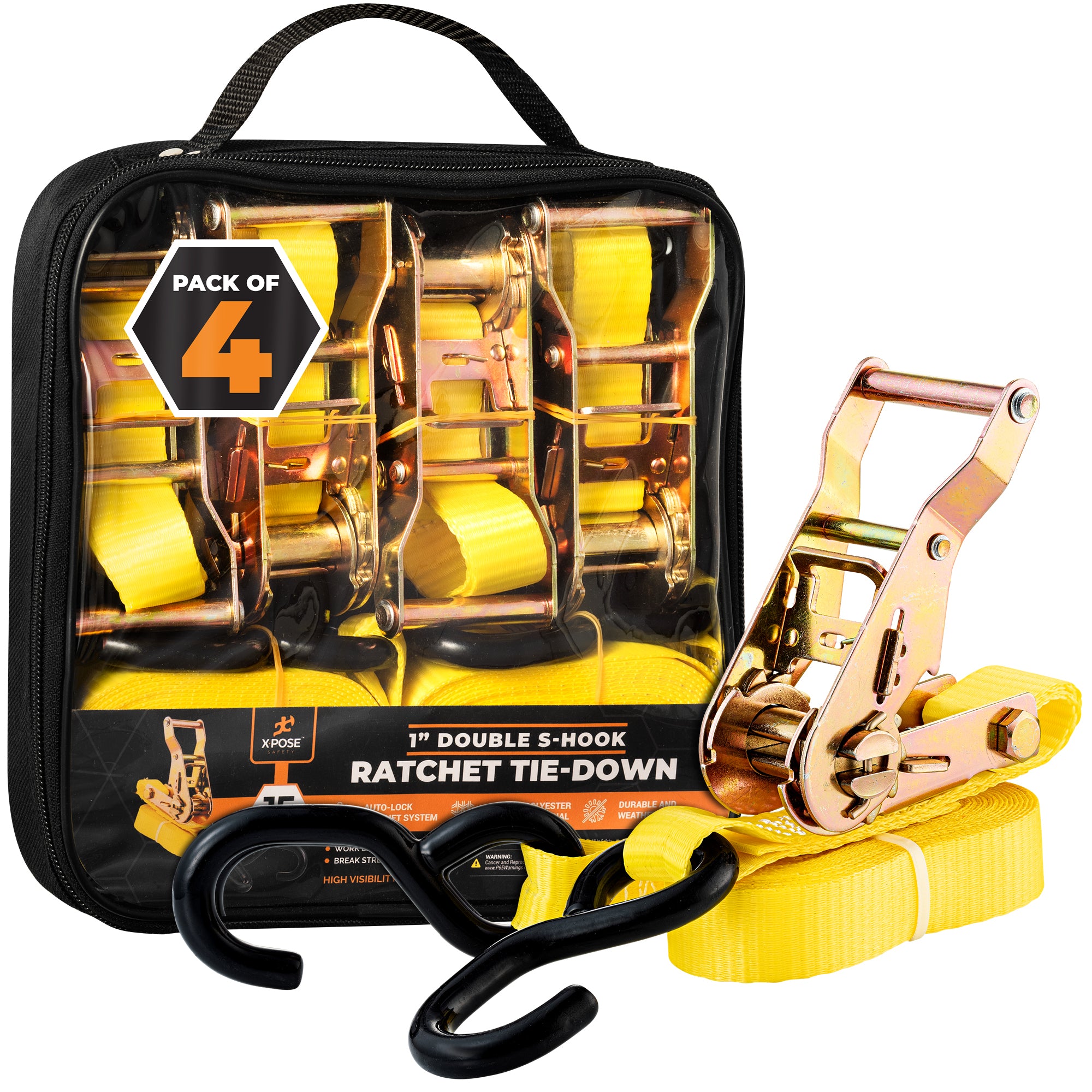 Heavy Duty Tie Down Ratchet Straps