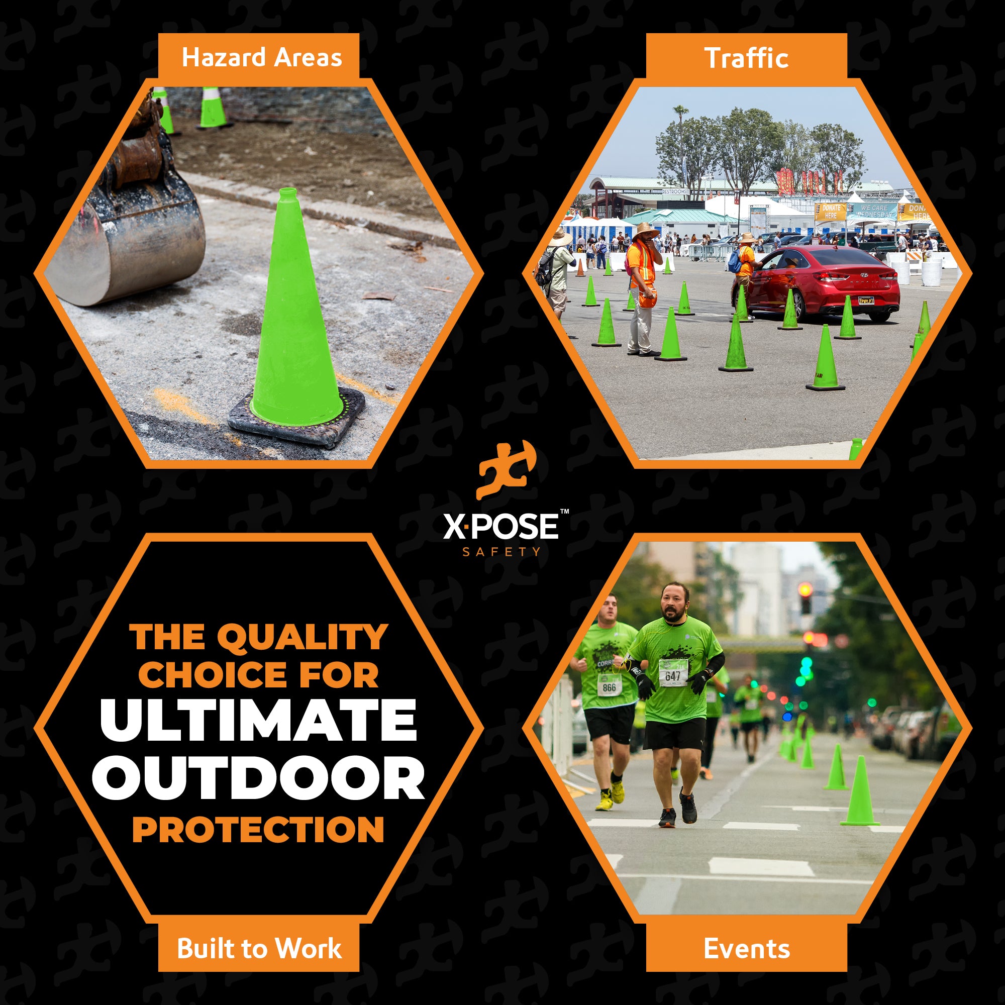 18" Lime Traffic Cone