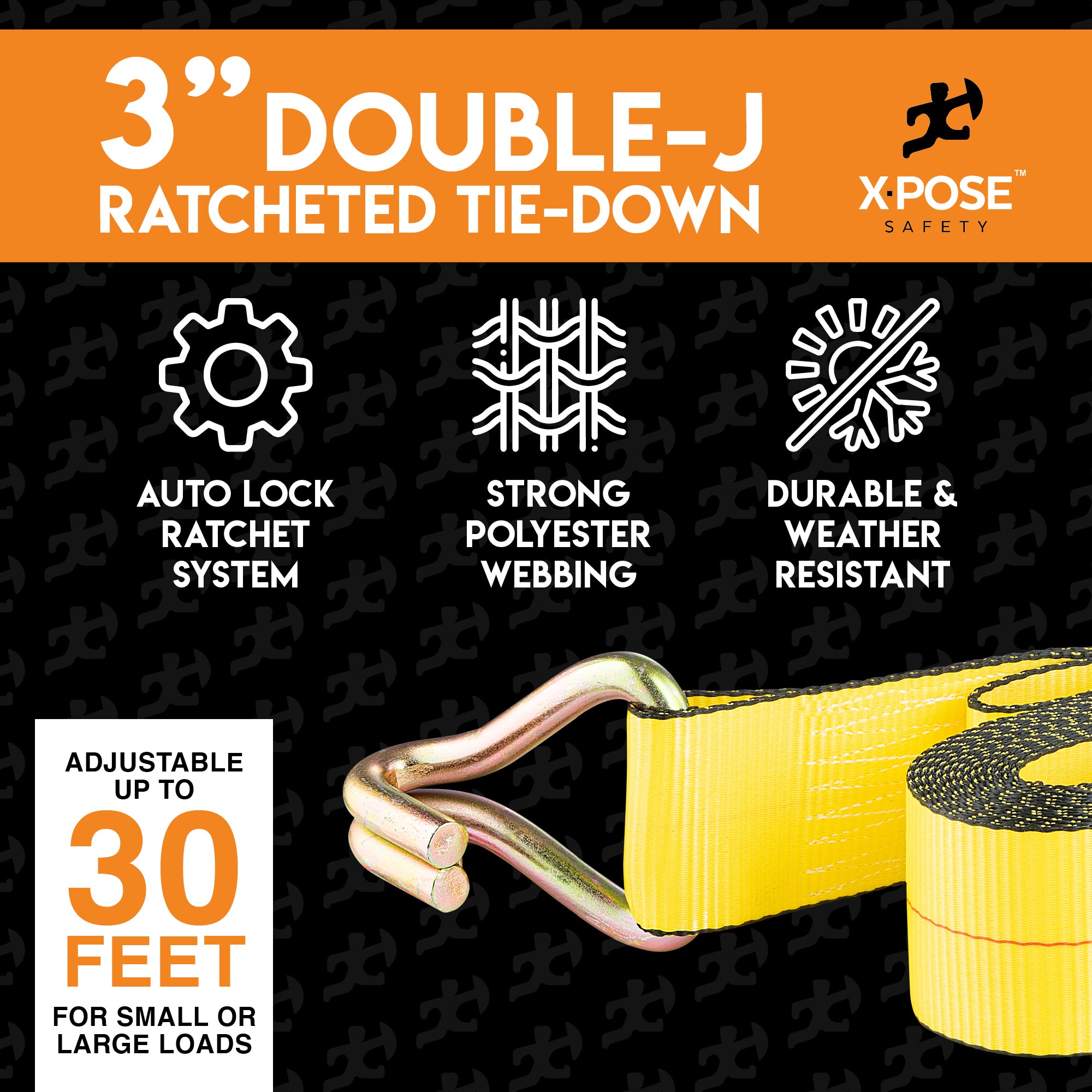 Heavy Duty Tie Down Ratchet Straps