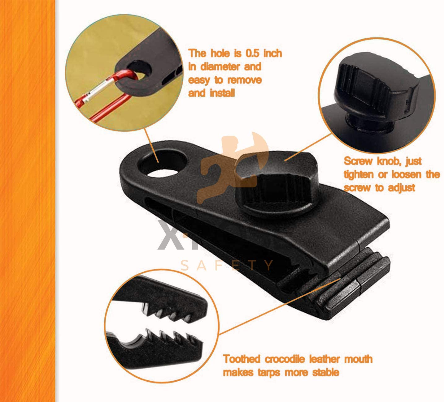 Heavy Duty Reusable Tarp Clips