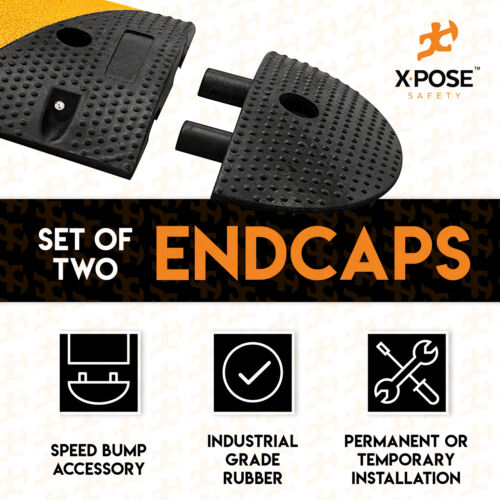 Rubber End Cap Interlocking Set of 2