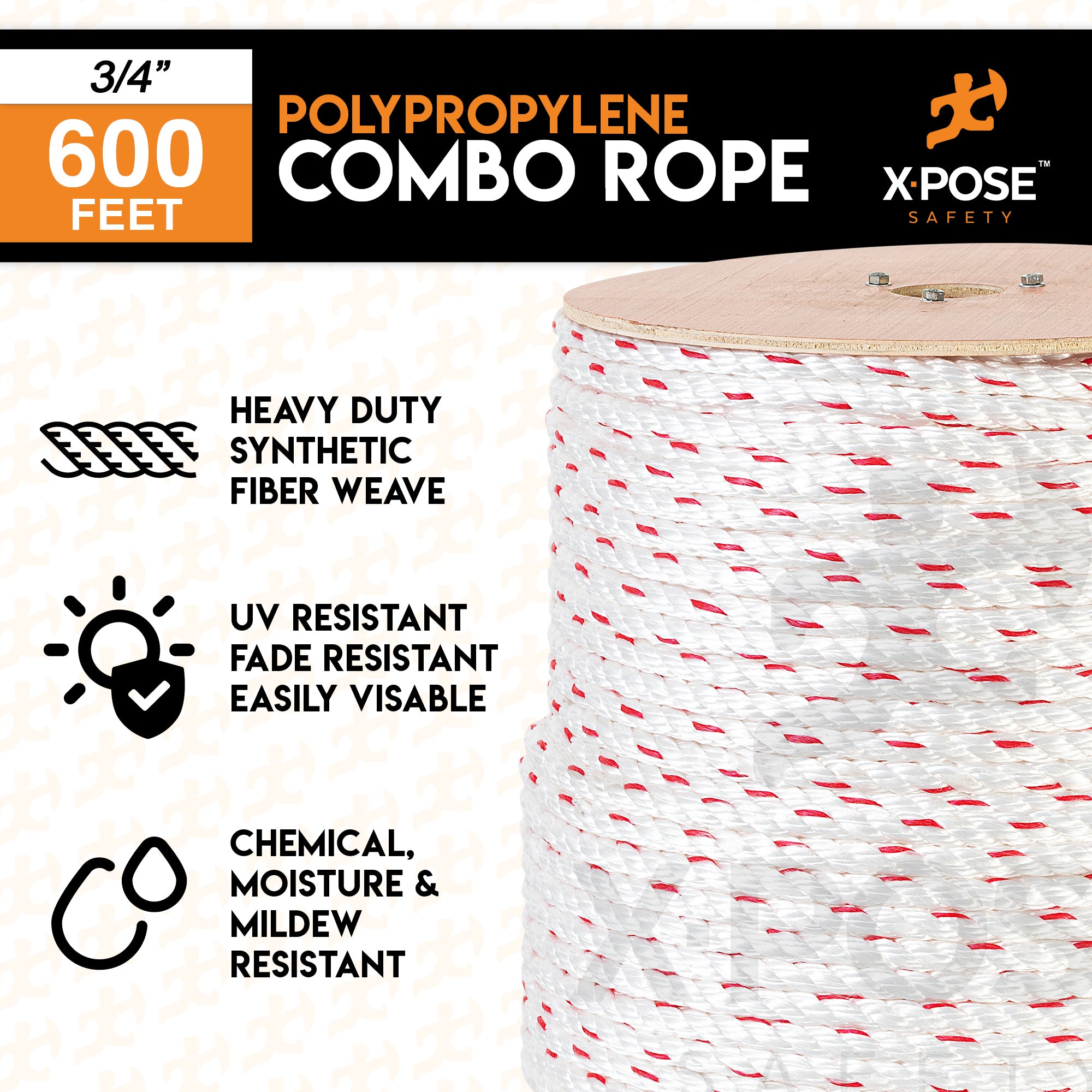 Poly Combo 3 Strand Safety Rope