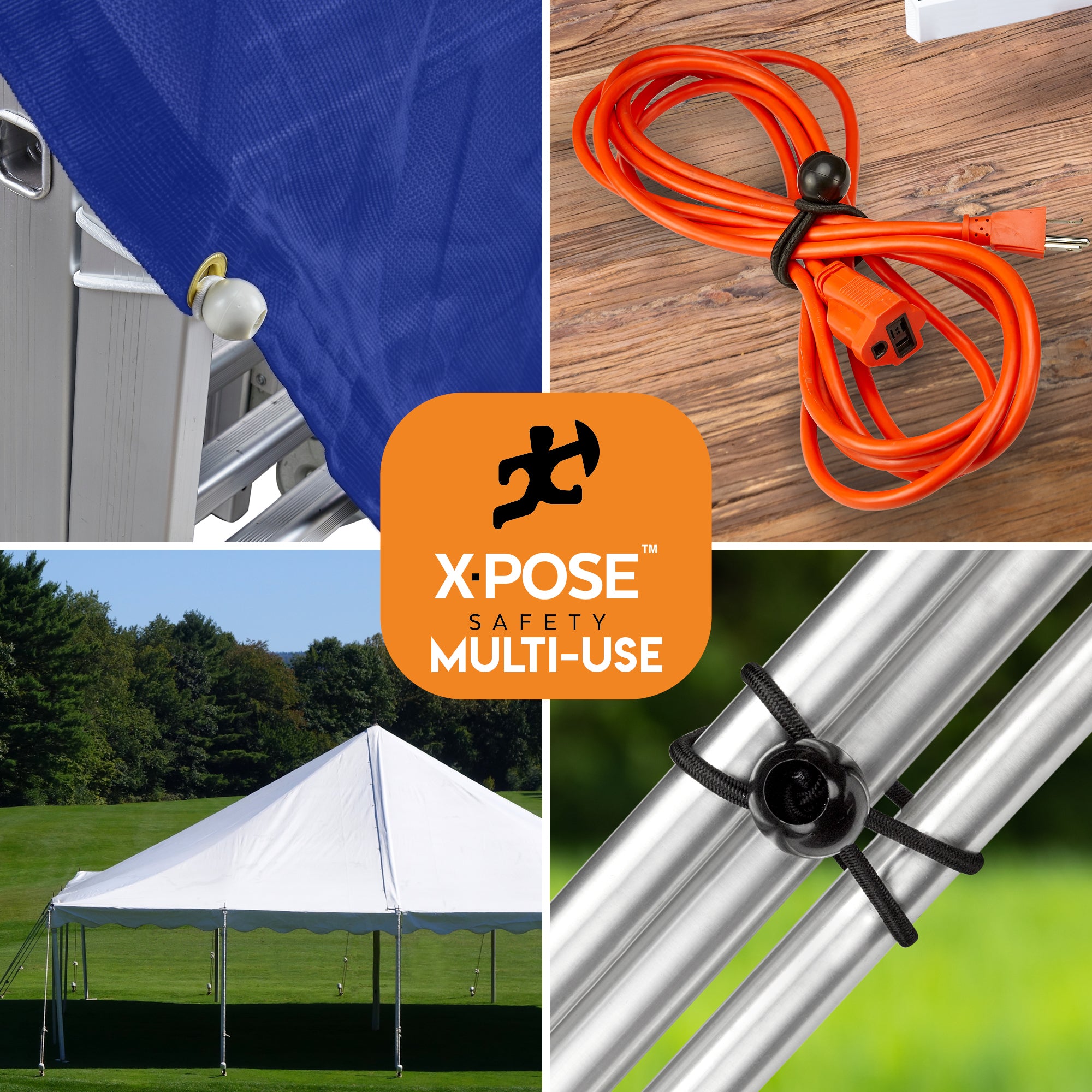 Heavy Duty Ball Bungees With Cord Ties