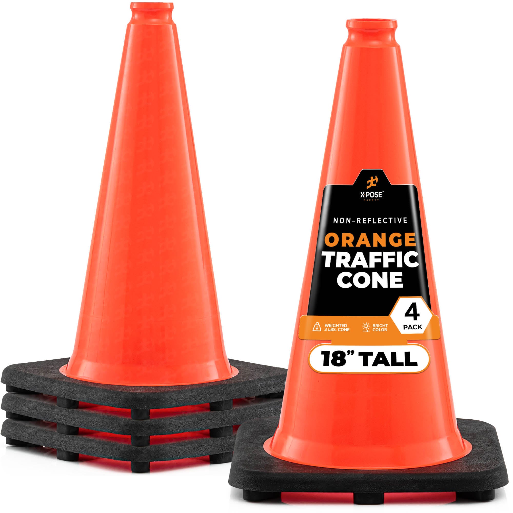 18" Orange Traffic Cone