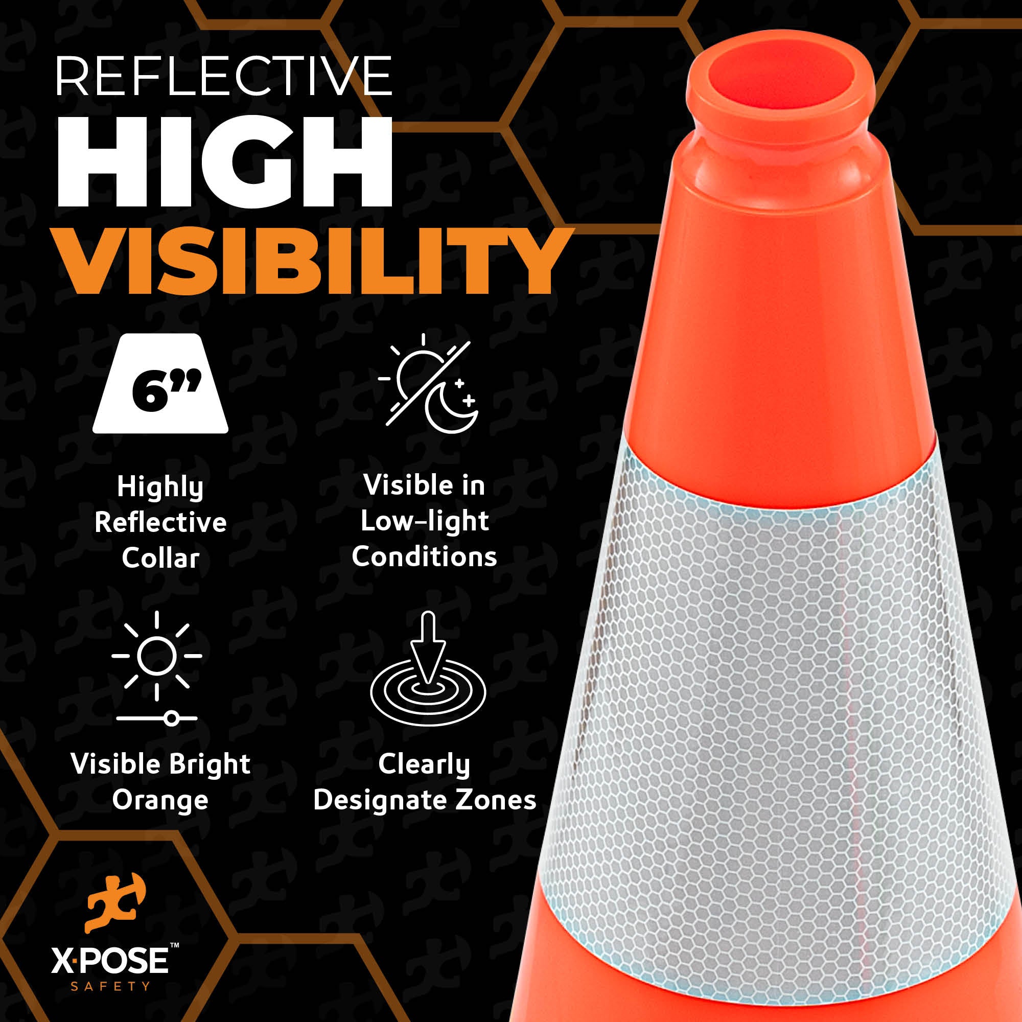 18" Orange Traffic Cone