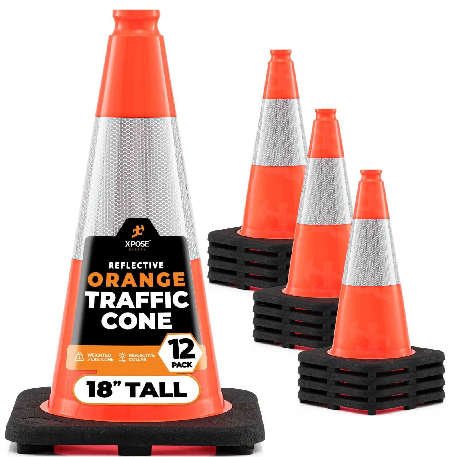 18" Orange Traffic Cone