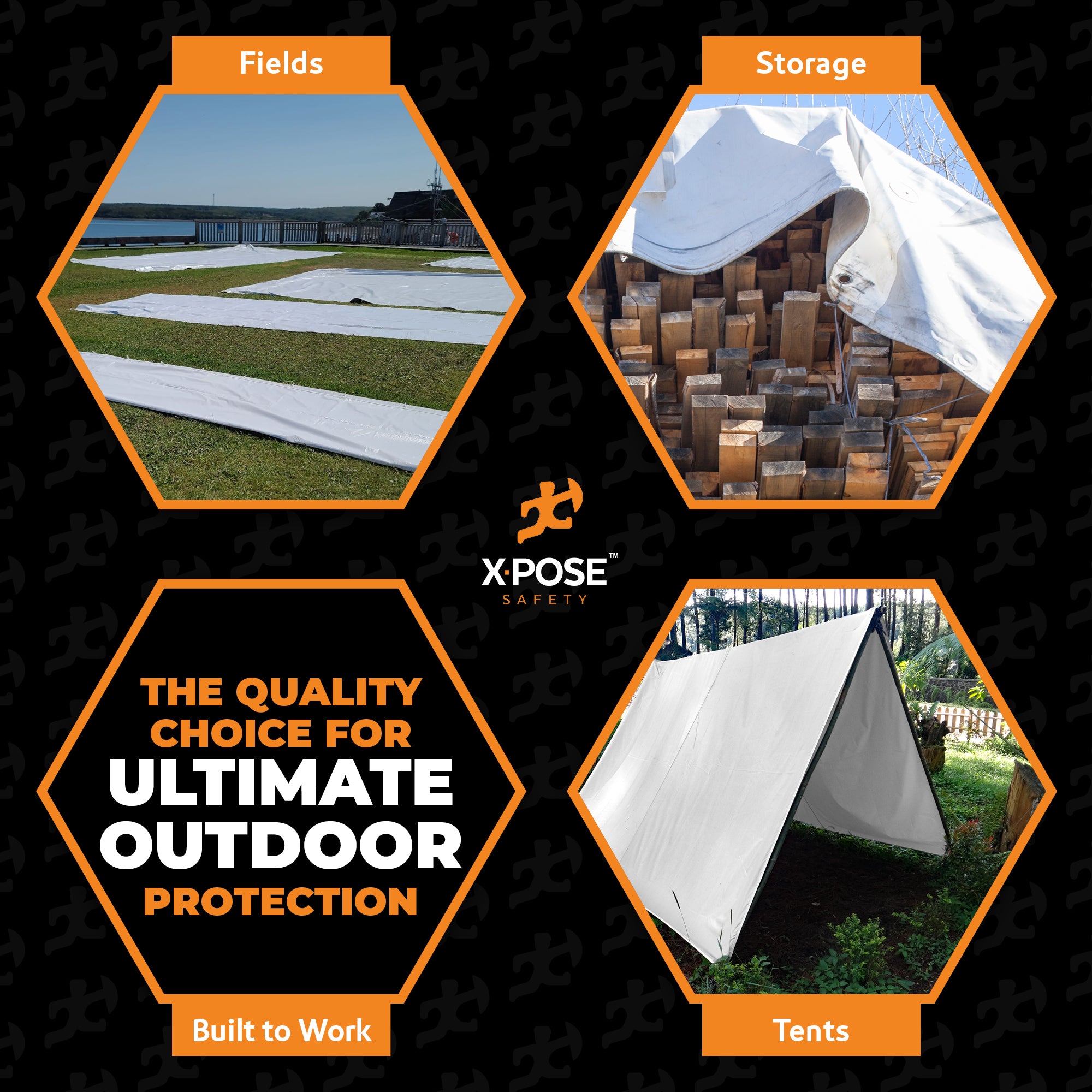 12 Mil White Extra Heavy Duty Poly Tarp