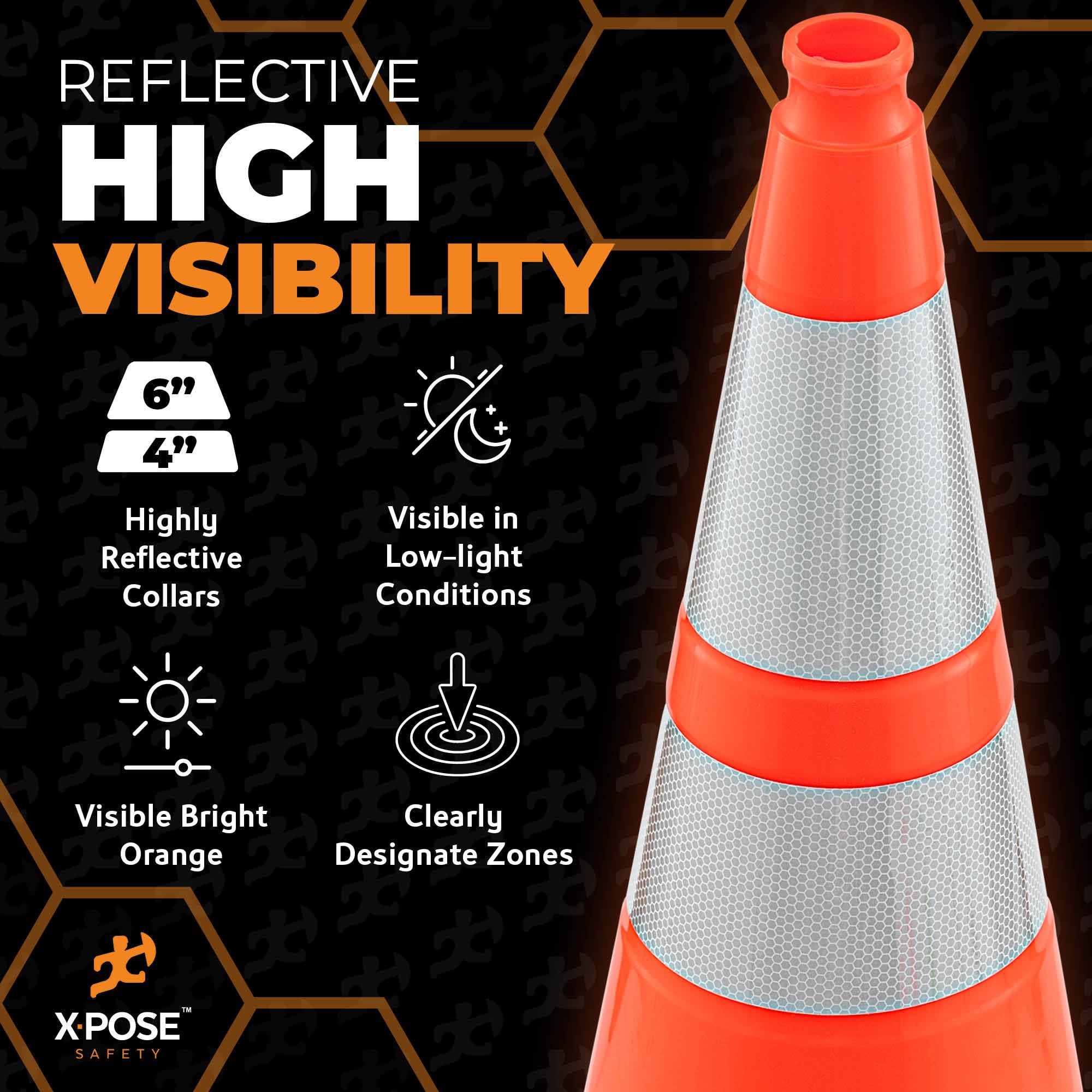 36" Orange Traffic Cone