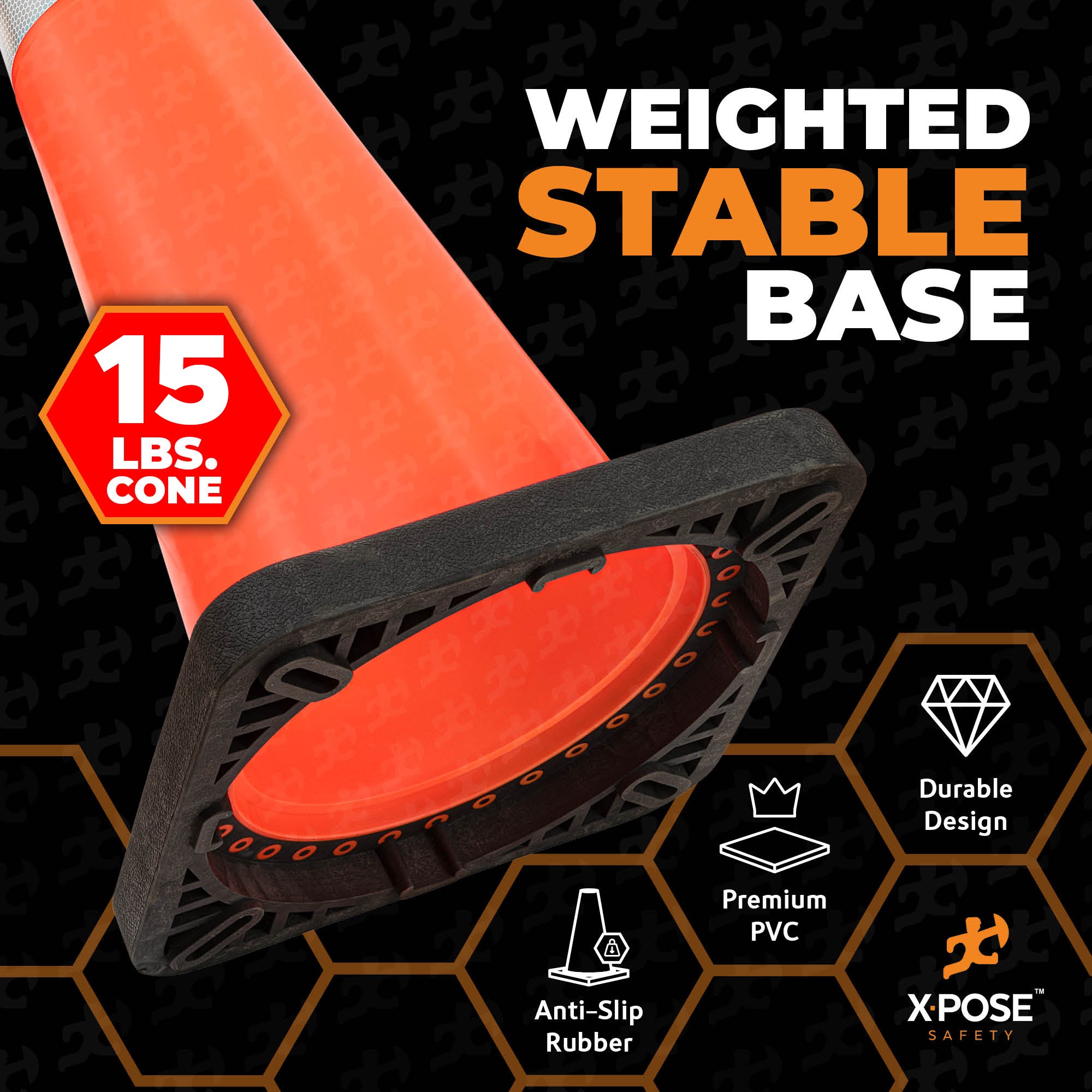 36" Orange Traffic Cone