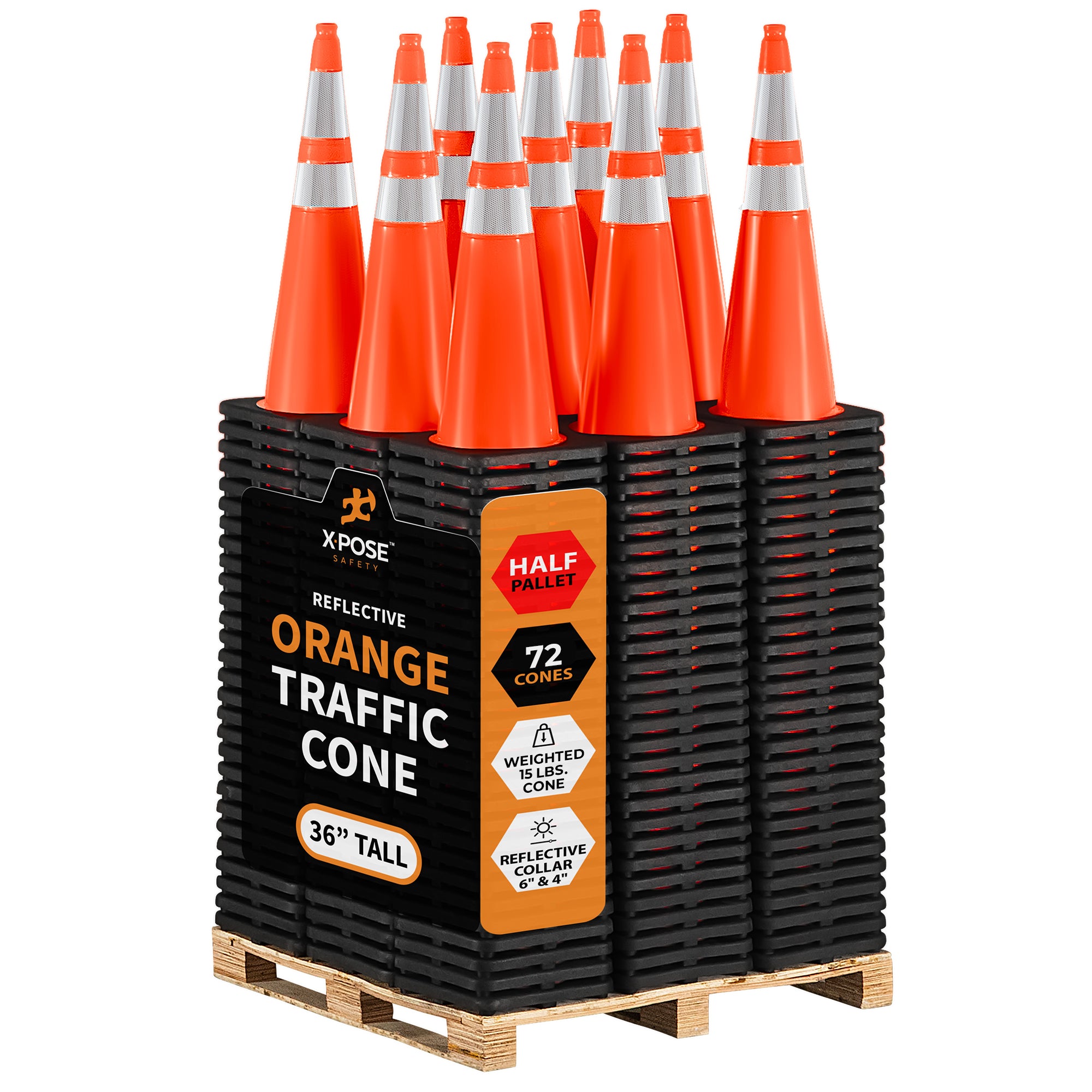 36" Orange Traffic Cone