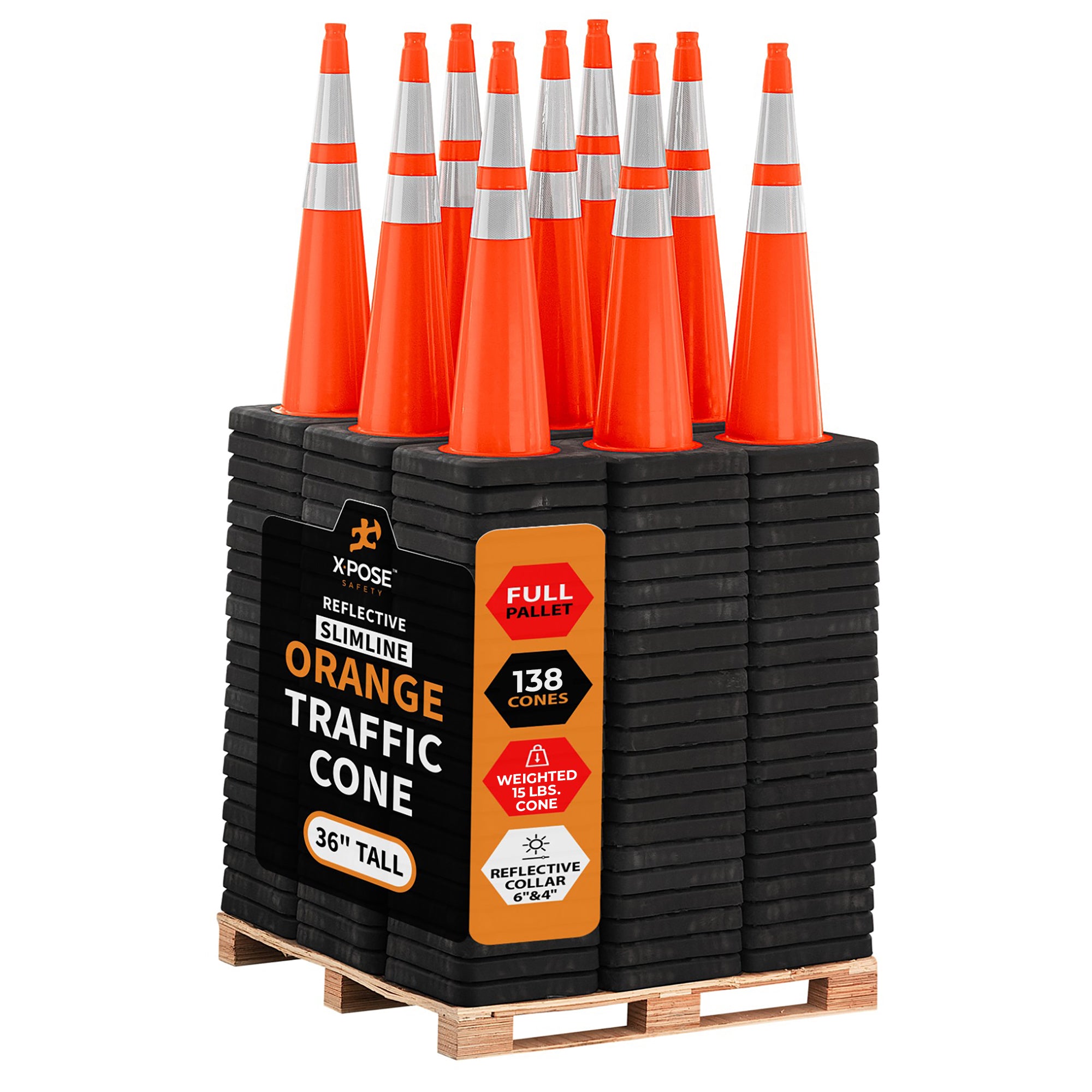 36" Orange Traffic Cone