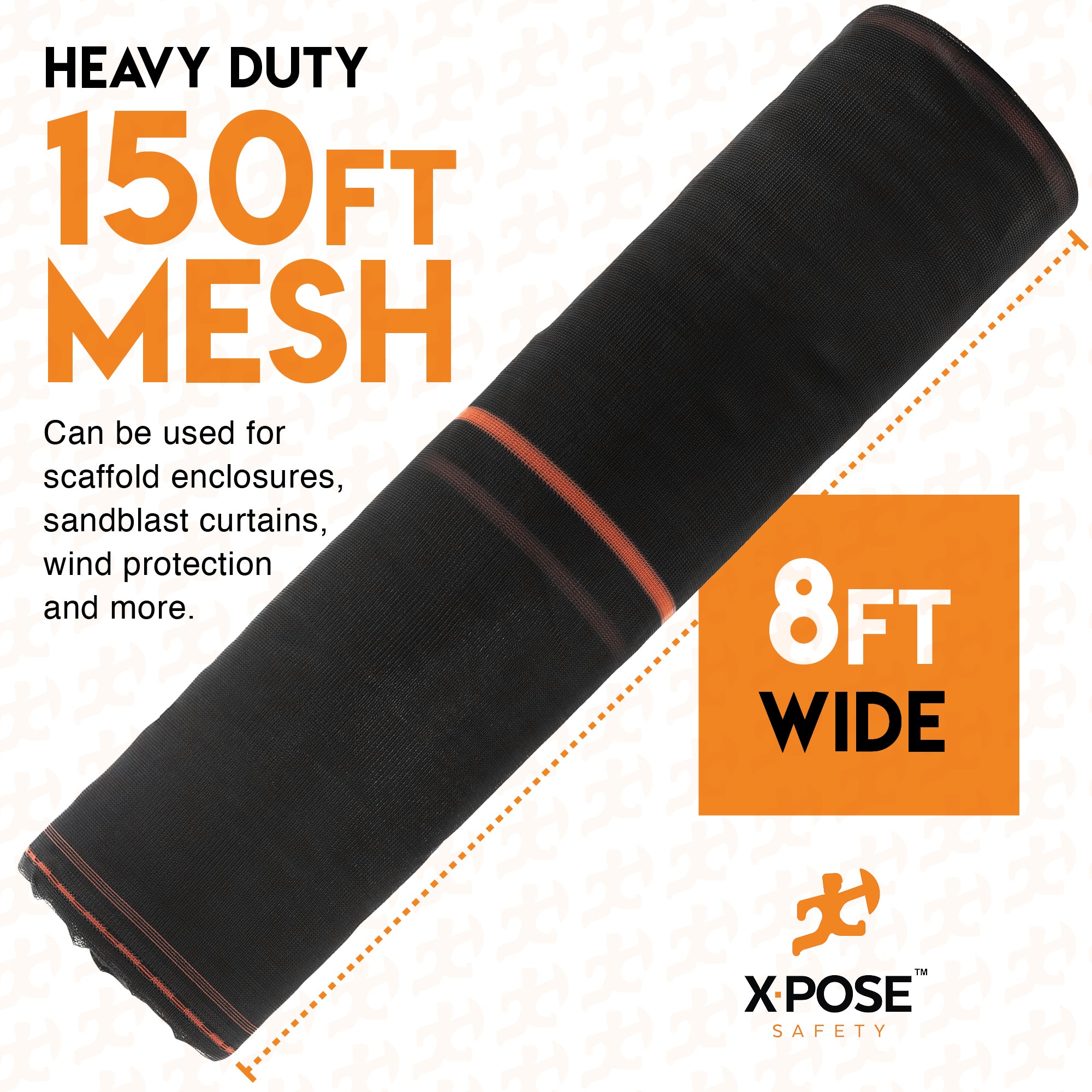 Heavy Duty Debris Safety Netting Fire Retardant