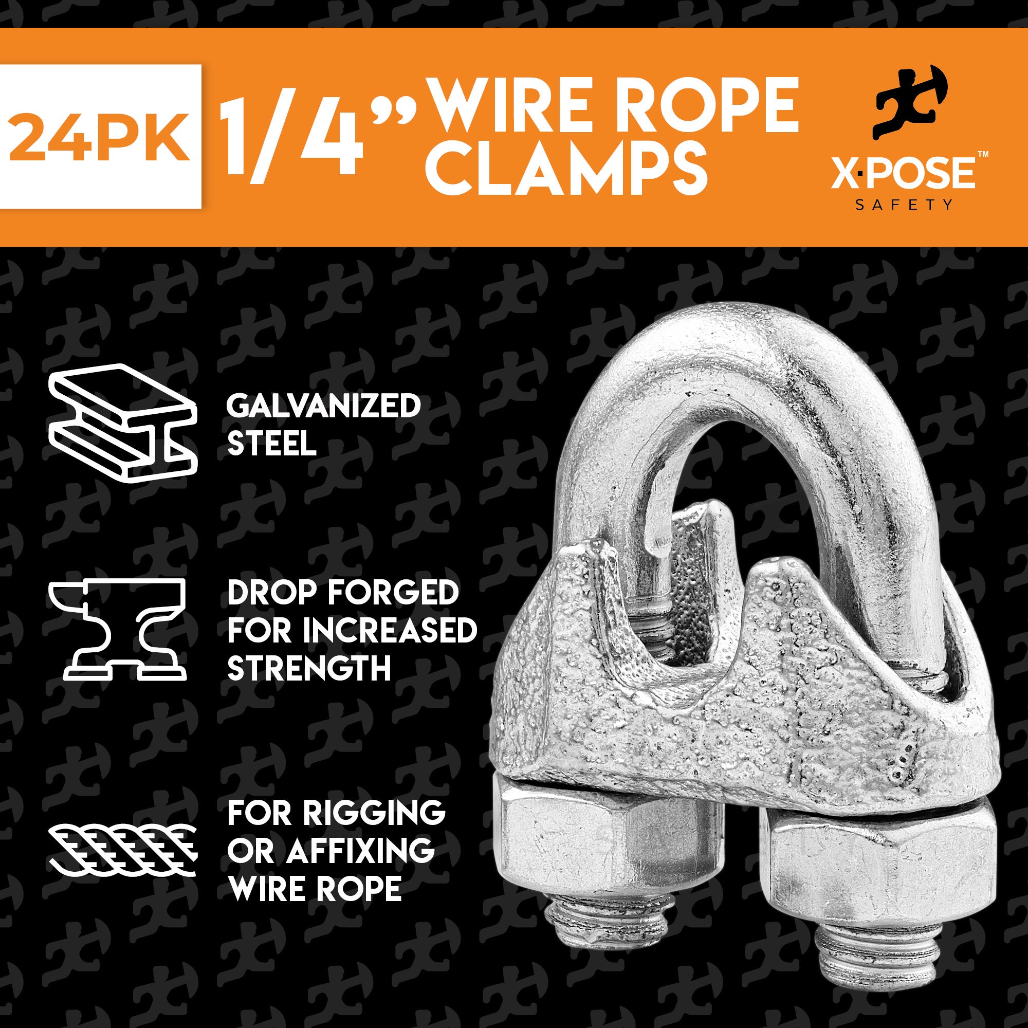 Galvanized Steel Cable Clamps
