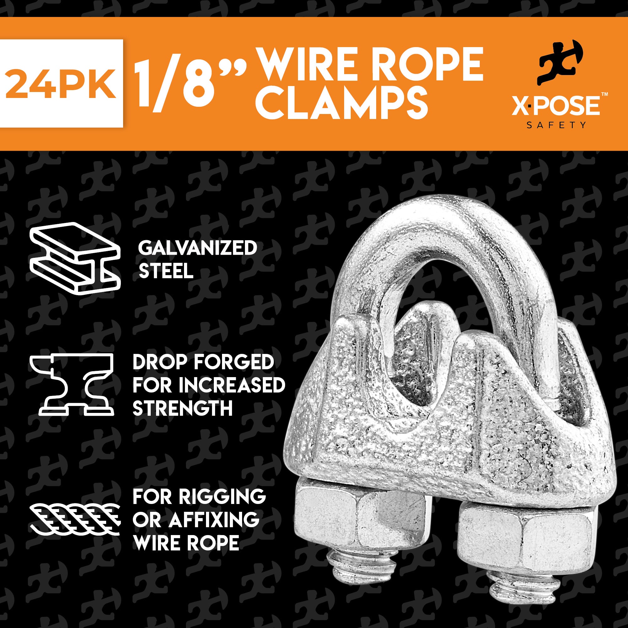 Galvanized Steel Cable Clamps
