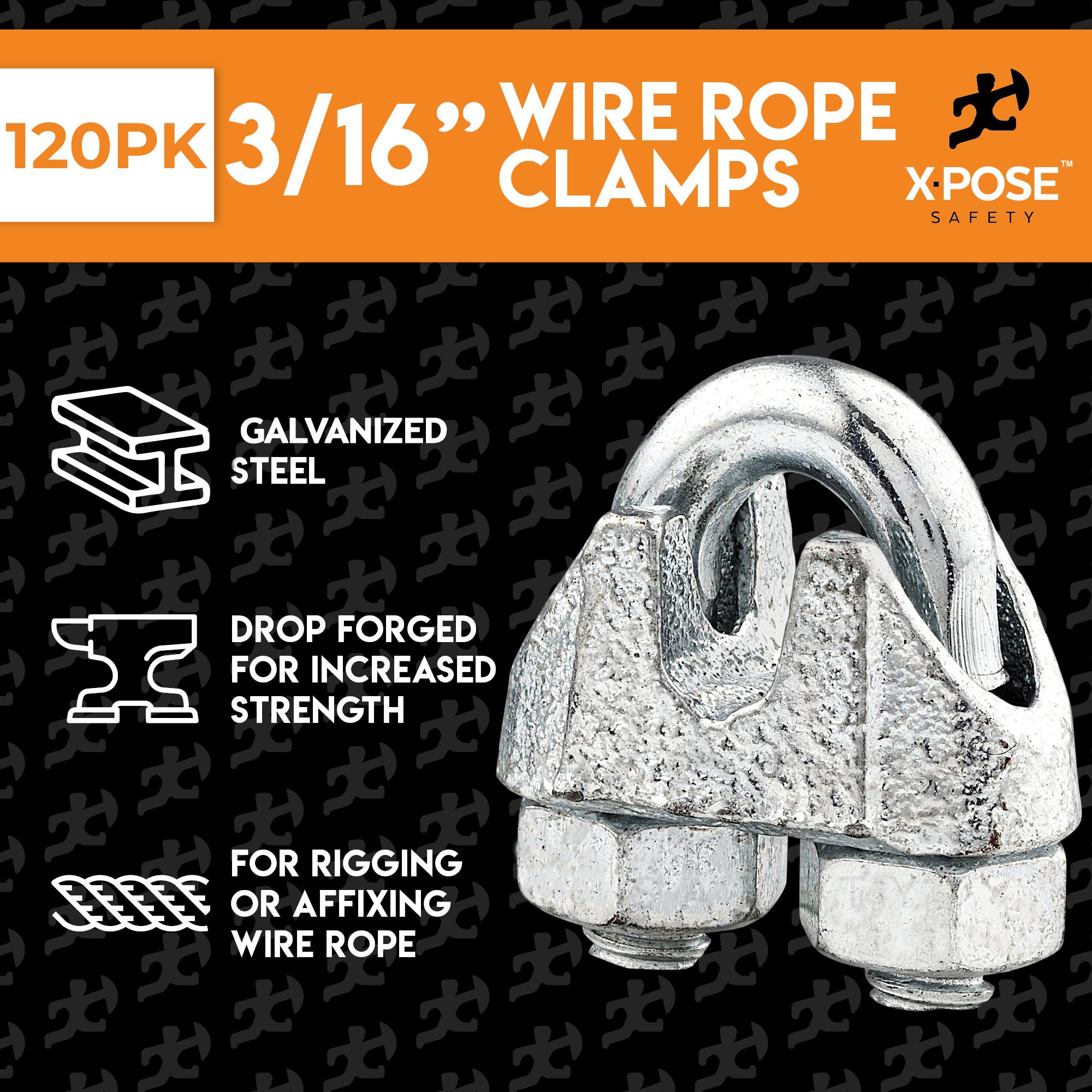 Galvanized Steel Cable Clamps