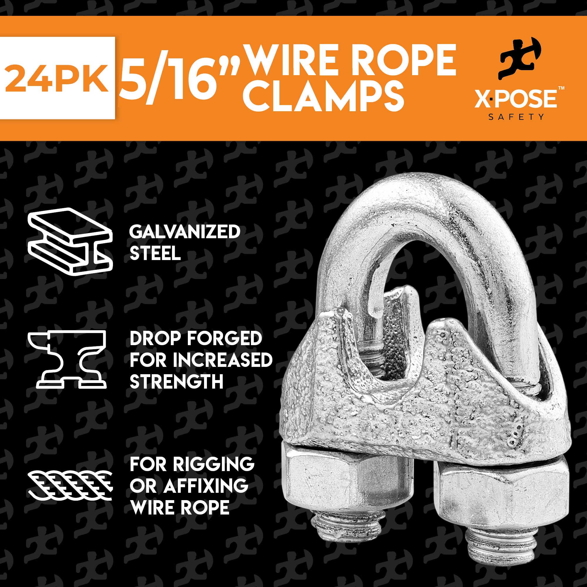 Galvanized Steel Cable Clamps