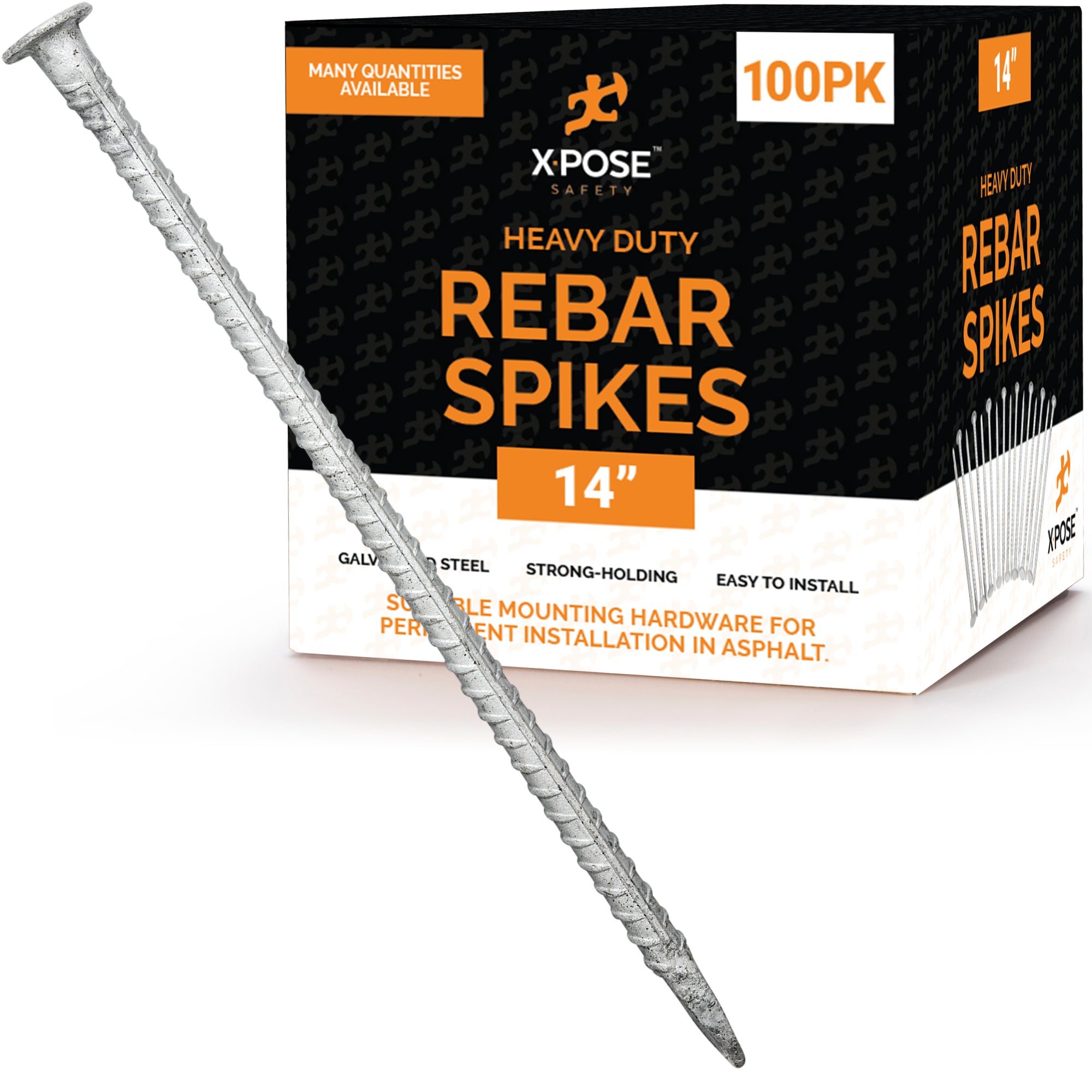 14" Metal Spike For Speed Hump