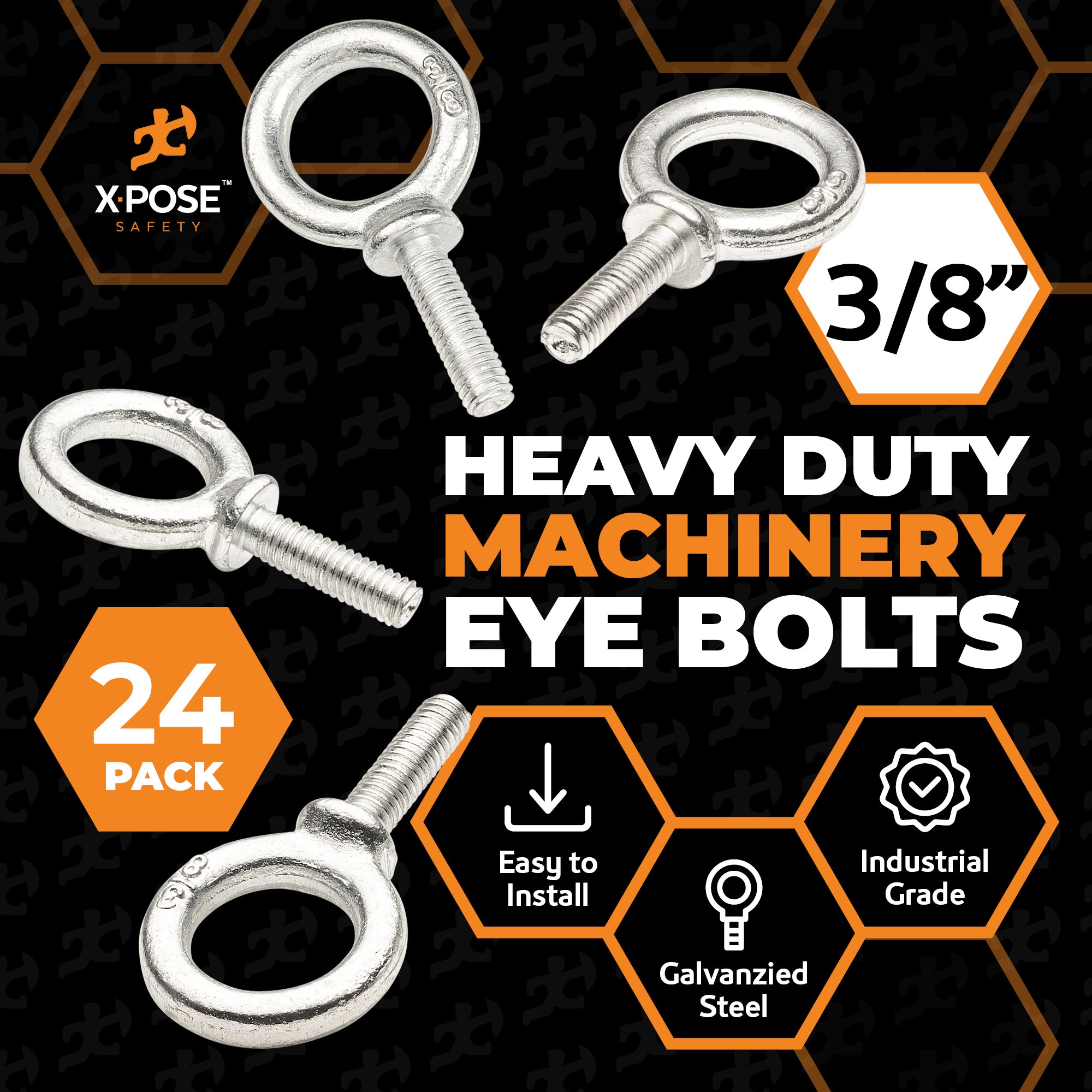 Galvanized Steel Machinery Eye Bolts