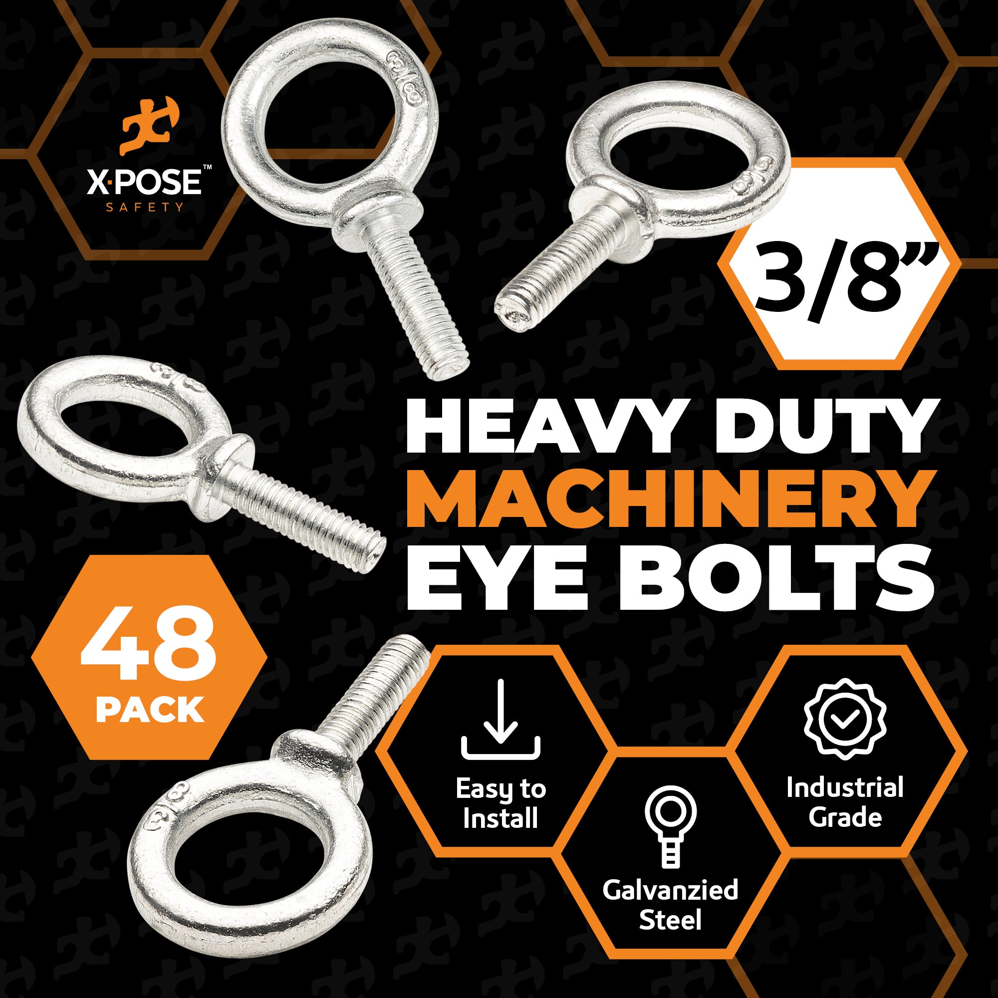 Galvanized Steel Machinery Eye Bolts
