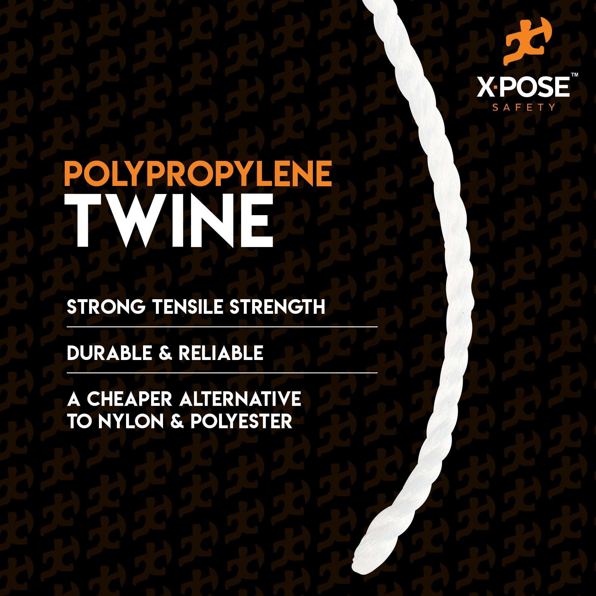 Parcel Twine - Polyester Cord Twine String 225' - Extra Strong Thick White String Spool