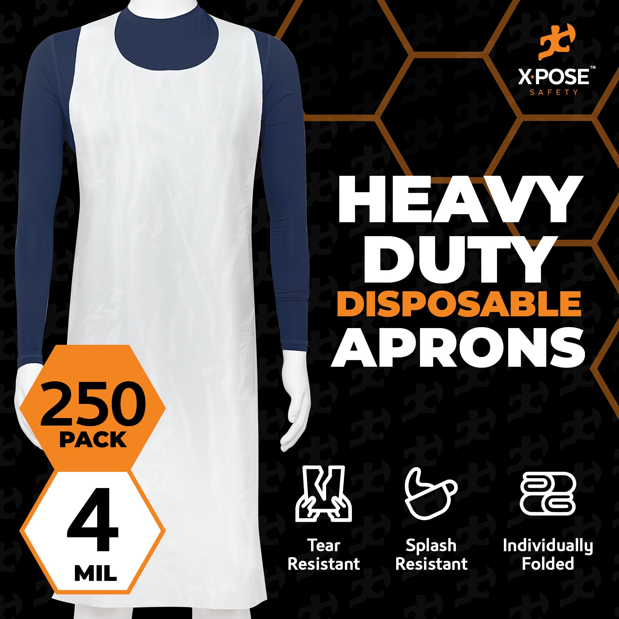 Heavy Duty Disposable Poly Aprons