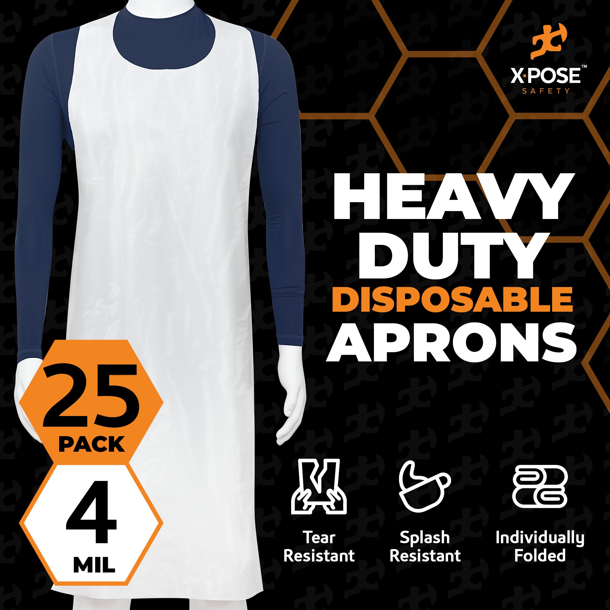 Heavy Duty Disposable Poly Aprons