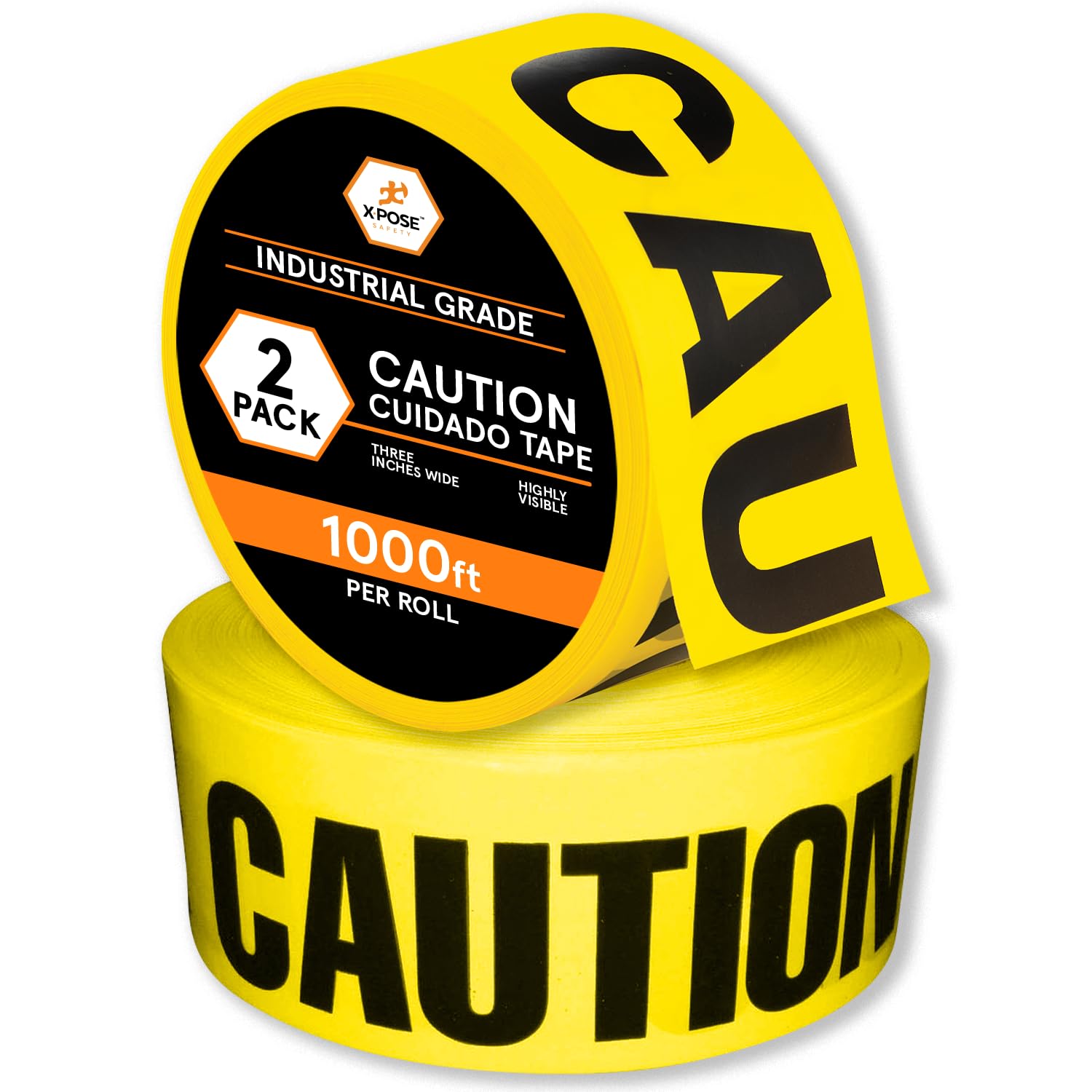 3" Barricade Tape Roll 1000 FT
