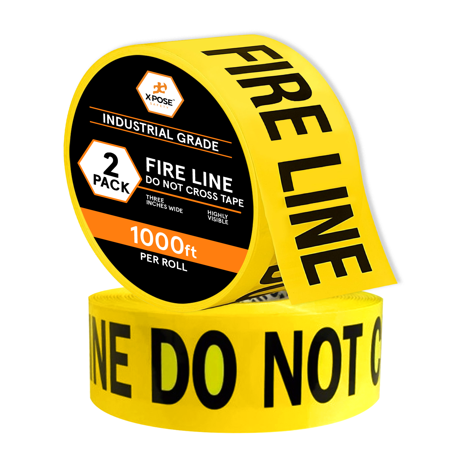 3" Barricade Tape Roll 1000 FT