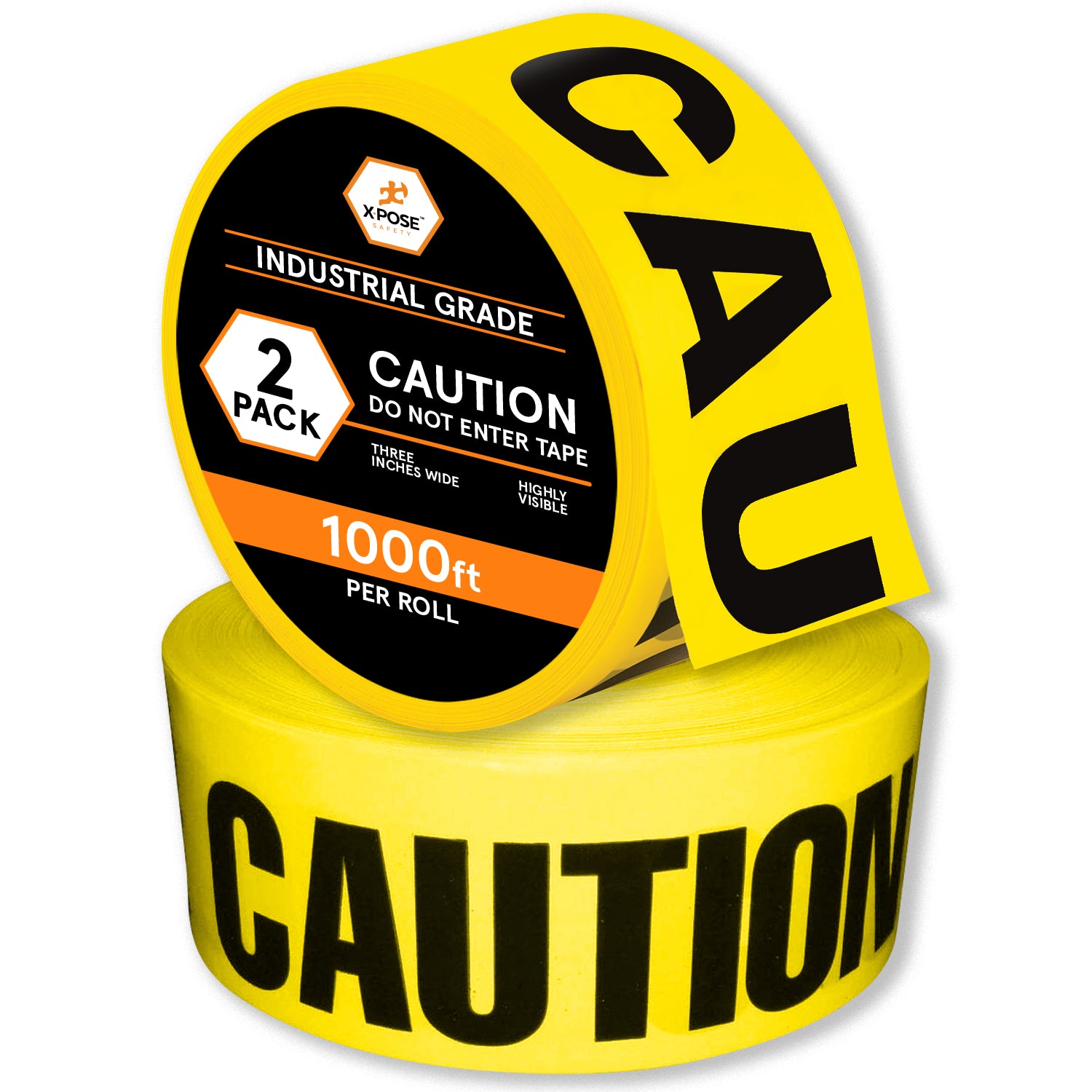 3" Barricade Tape Roll 1000 FT