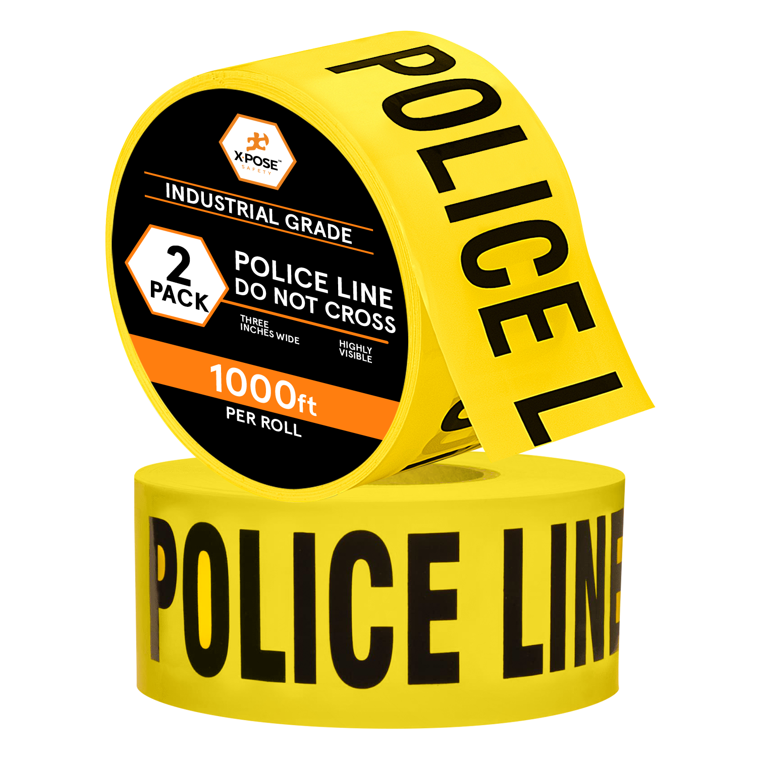 3" Barricade Tape Roll 1000 FT