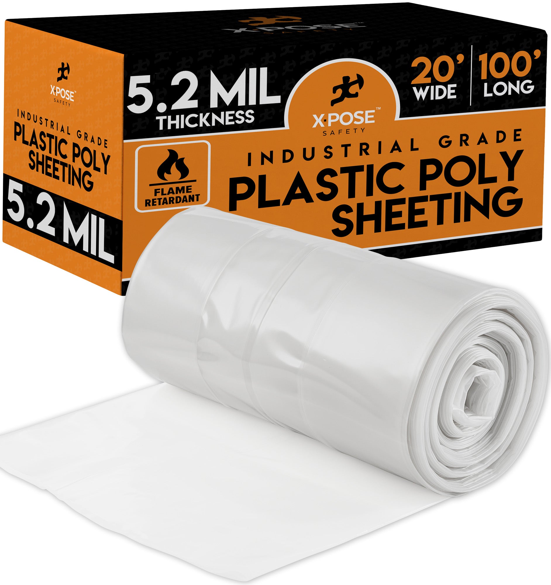 Heavy Duty Clear Fire Retardant Poly Sheeting