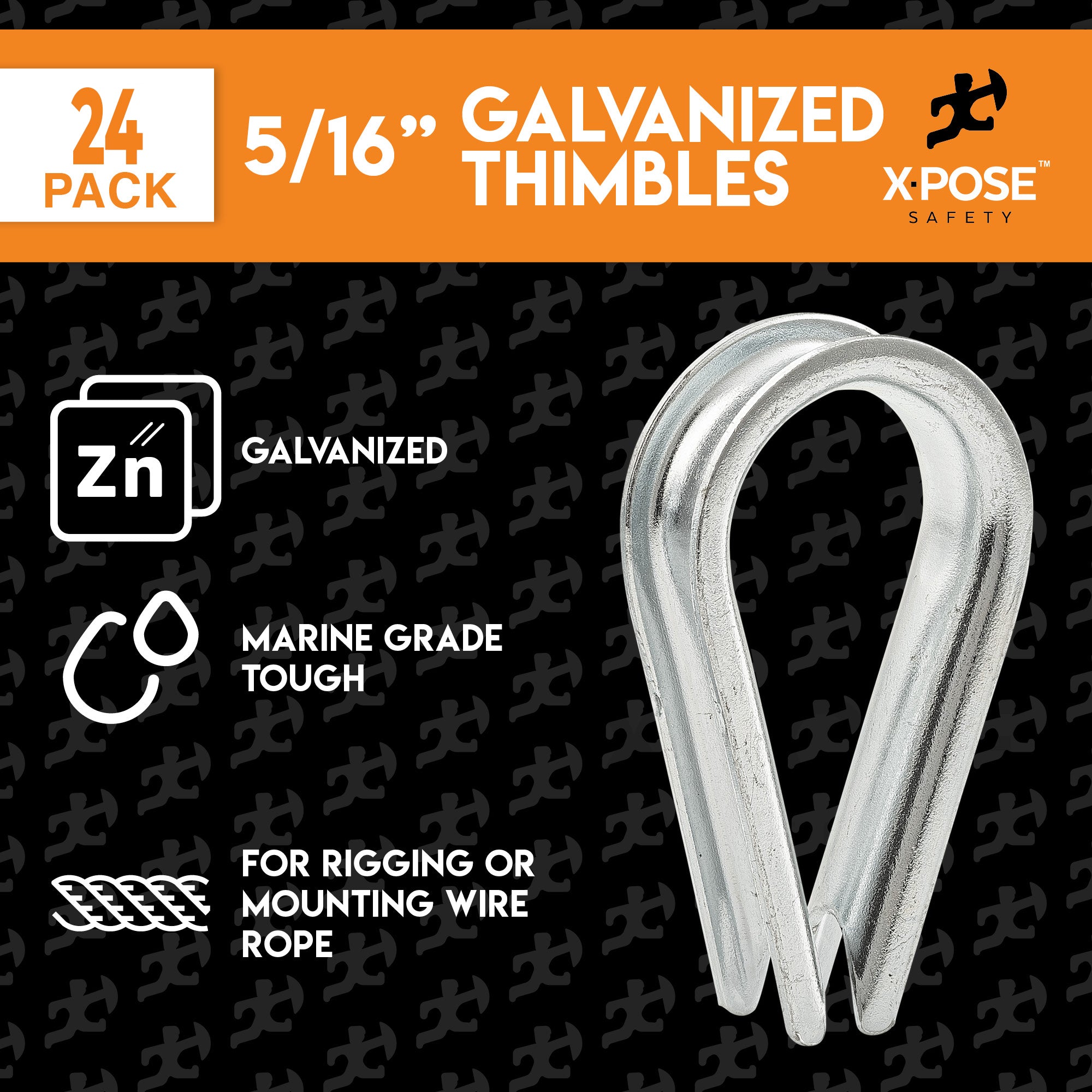 Galvanized Steel Cable Thimbles